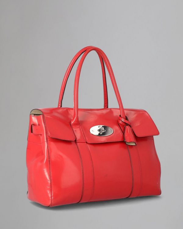 Mulberry bayswater best sale tote red