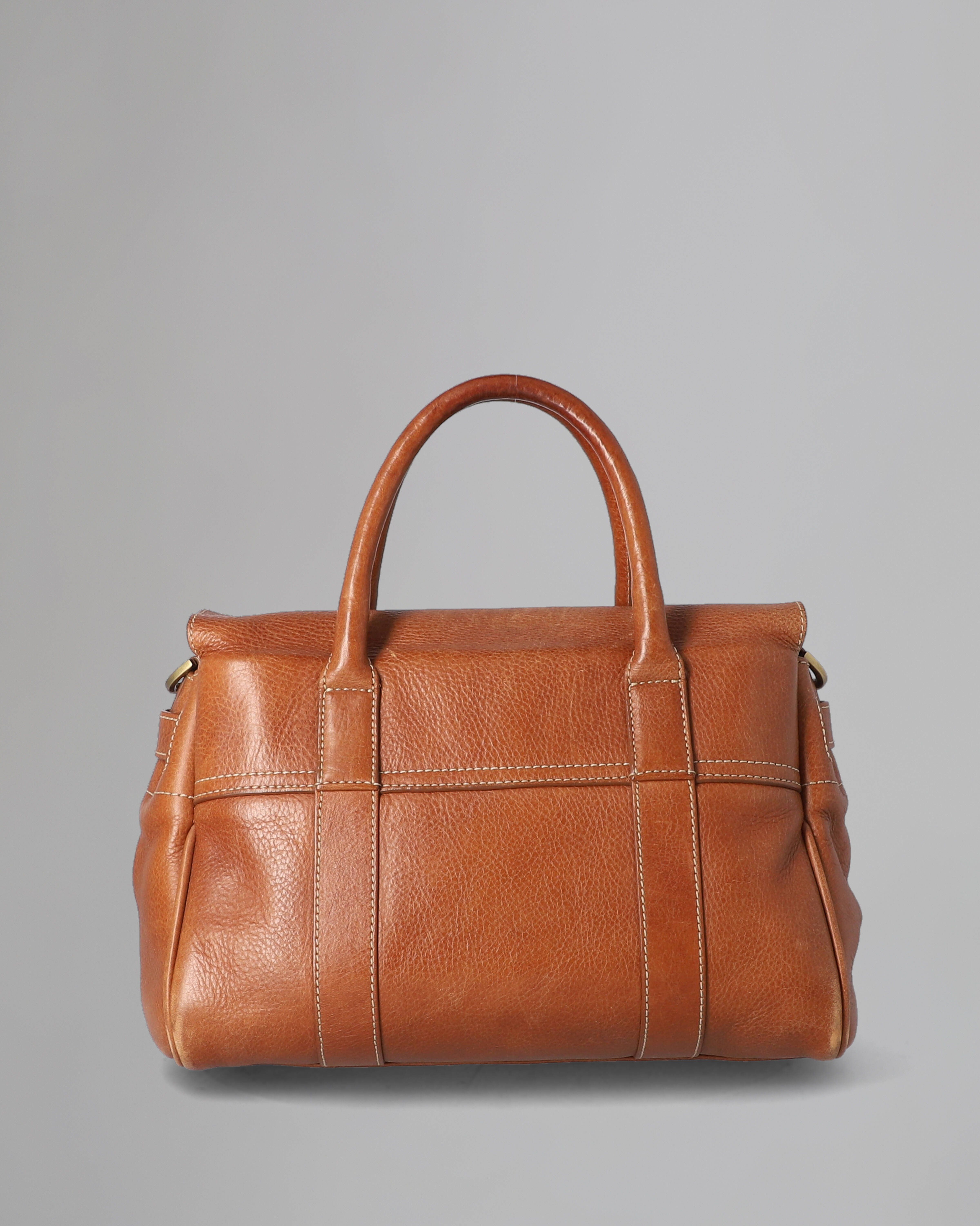 Mulberry | Small Bayswater Satchel | Pre-Loved | Oak NVT Leather