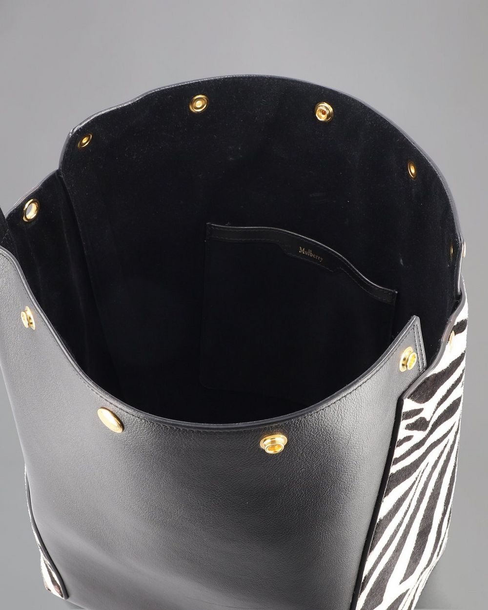 Camden PreLoved Black, White & Oxblood Zebra Haircalf & Smooth