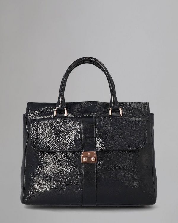 Mulberry | Harriet Tote | Pre-Loved | Nightshade Blue Spongy Patent