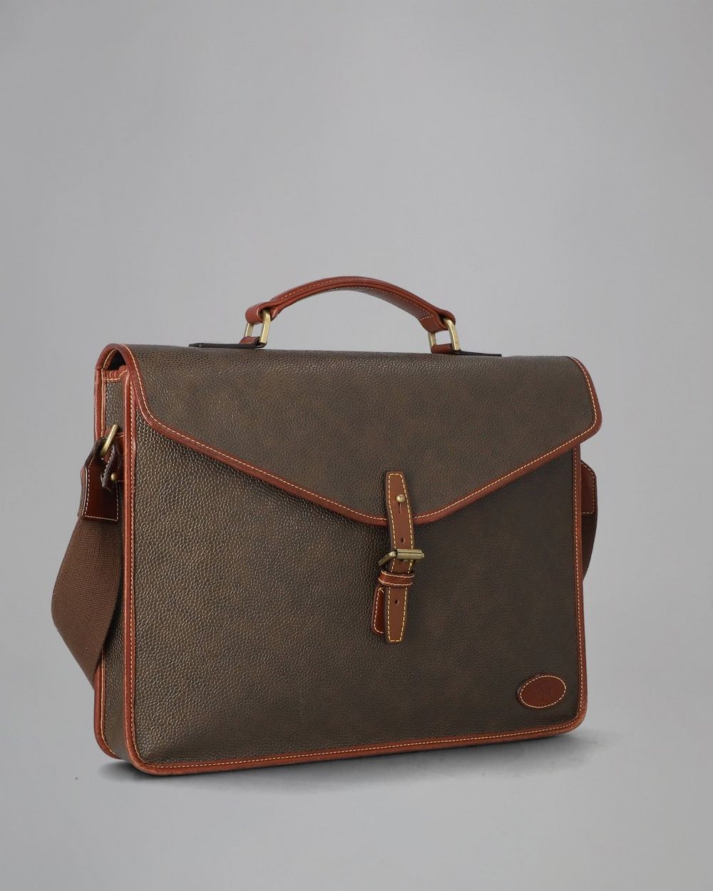 Envelope Briefcase PreLoved MoleBrandy Scotchgrain PreLoved