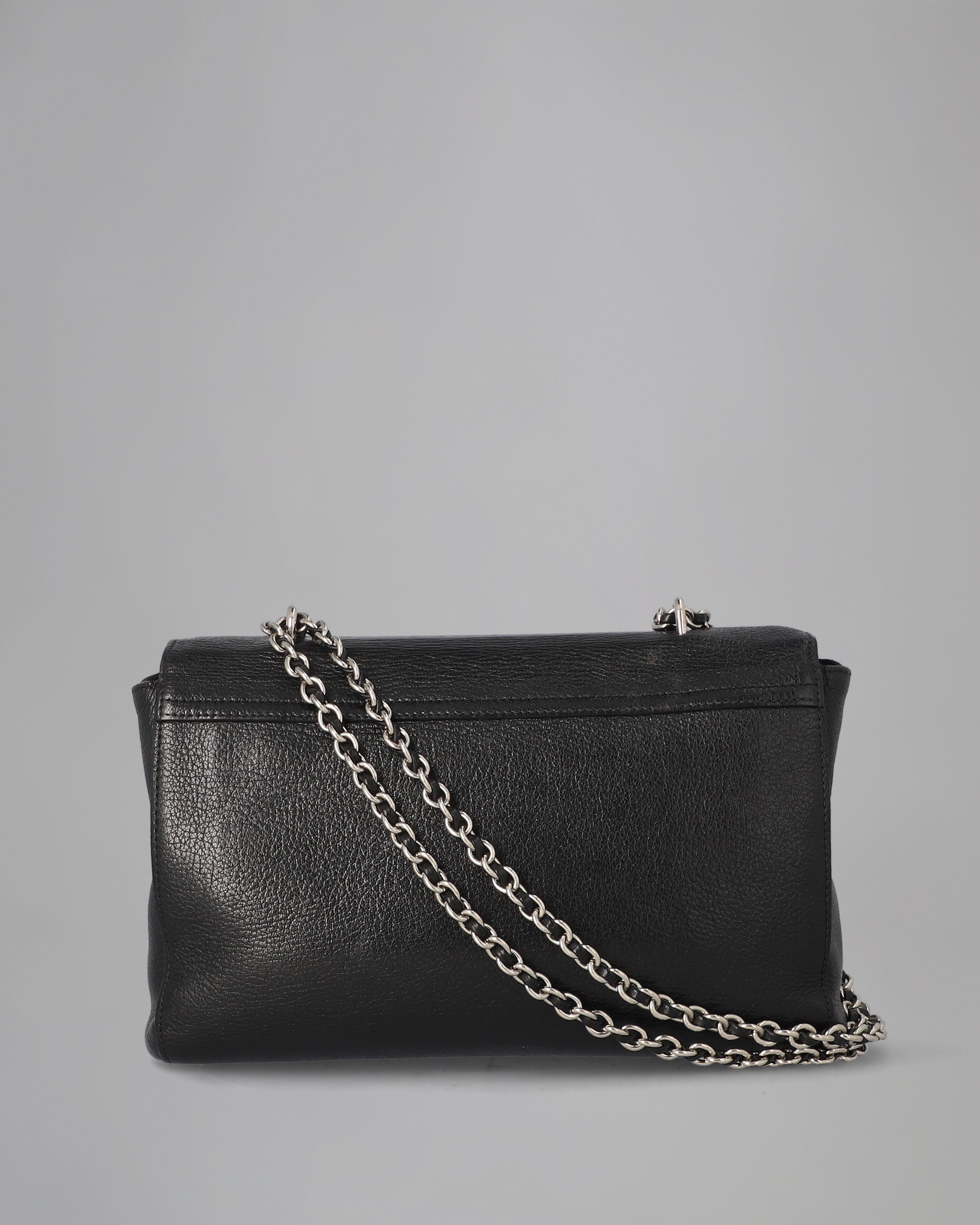 Medium Lily | Pre-Loved | Black Glossy Goat Leather | Pre-Loved Women's ...