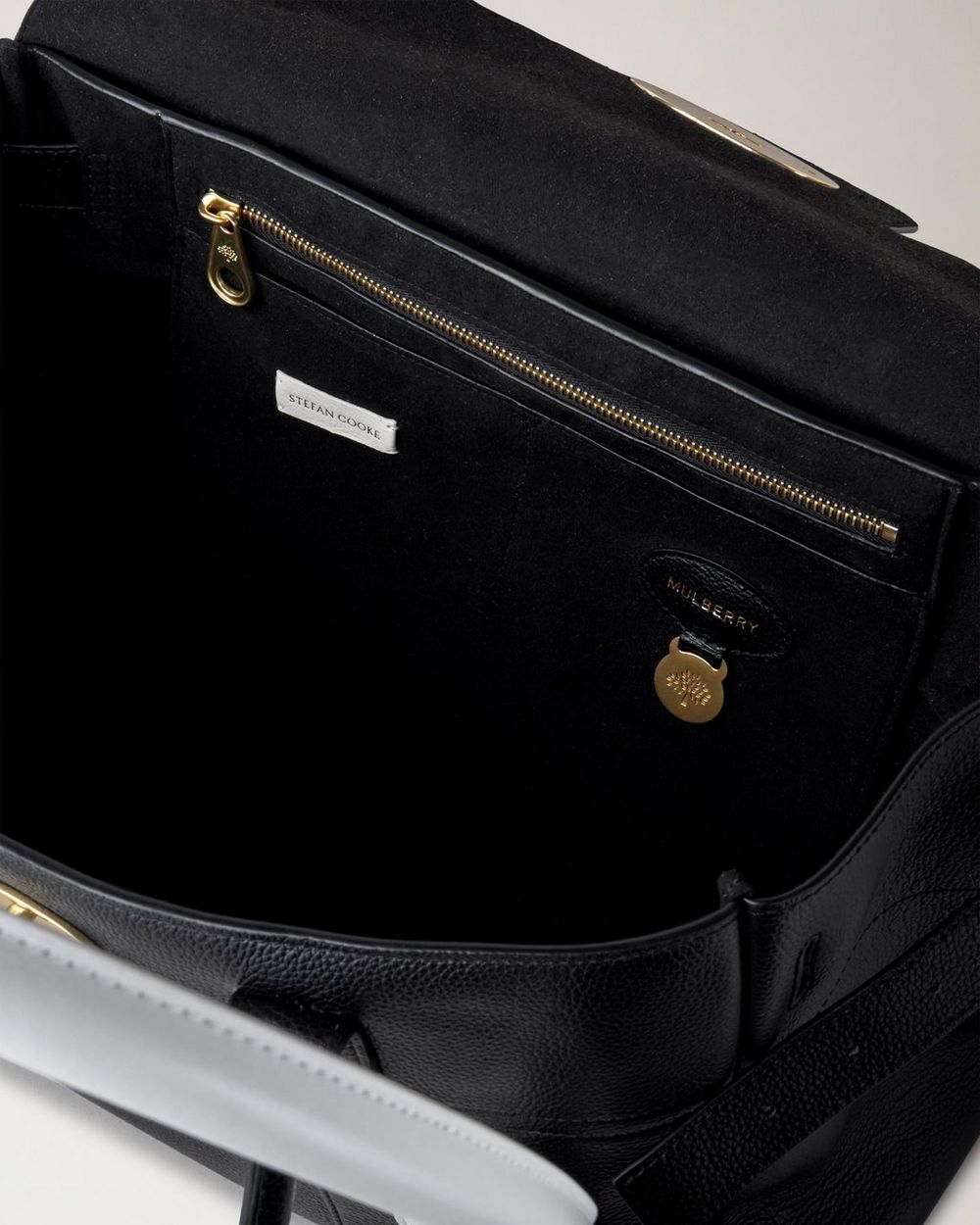 Mulberry x Stefan Cooke Bayswater Swing 01 | Pre-Loved | Black Small Classic Grain & Silky Calf