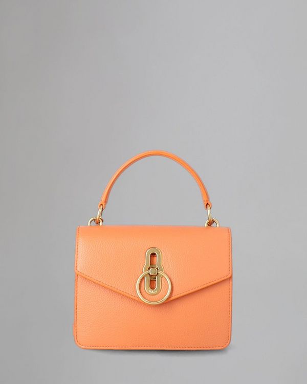 Small Amberley Crossbody Pre Loved Apricot Small Classic Grain Pre Loved Bags Mulberry