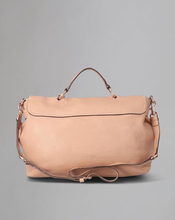 Edie Large Shoulder Pre Loved Powder Beige Heavy Grain Pre Loved Bags Mulberry