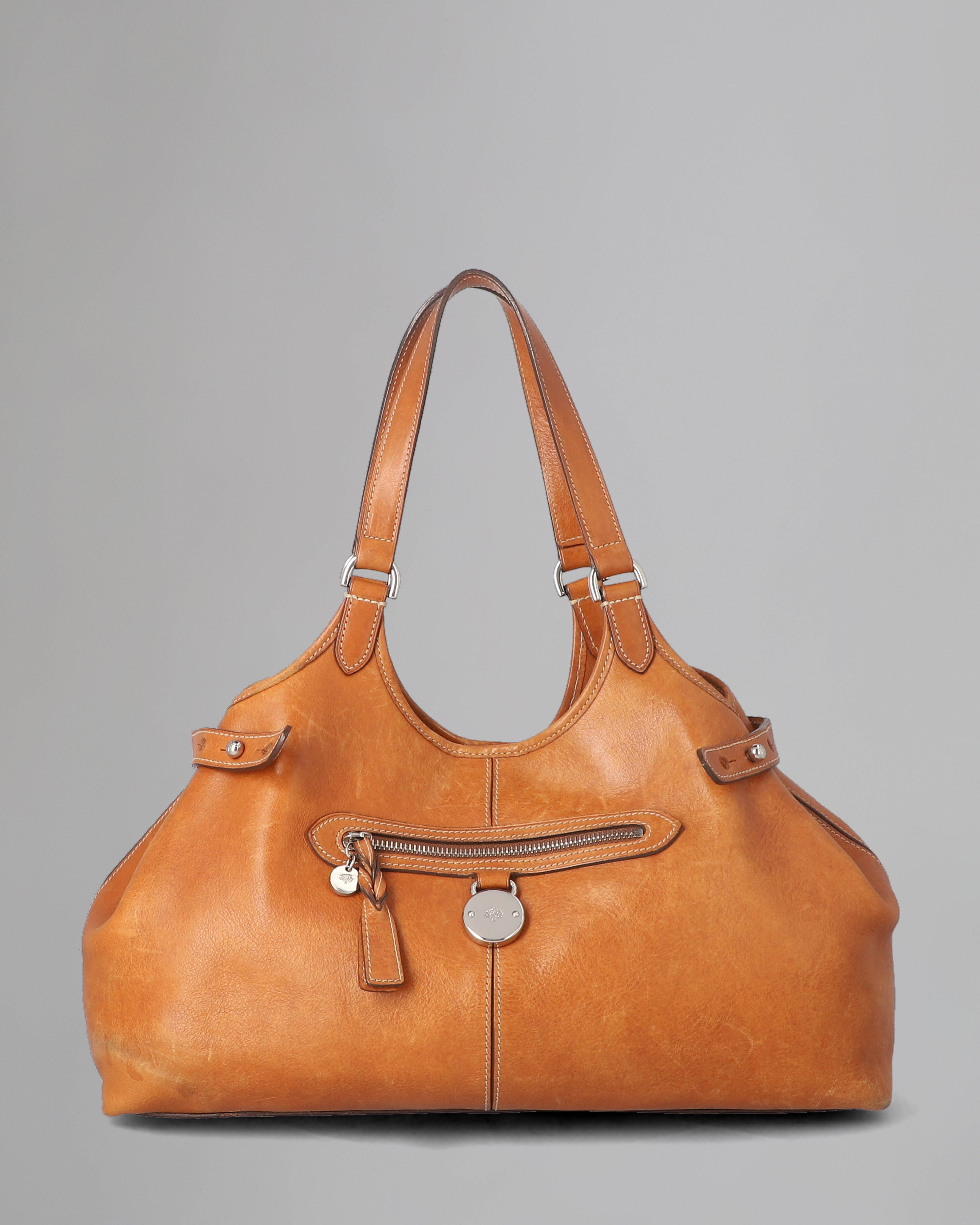 Somerset Tote PreLoved Oak Tumbled Grain Leather PreLoved Bags