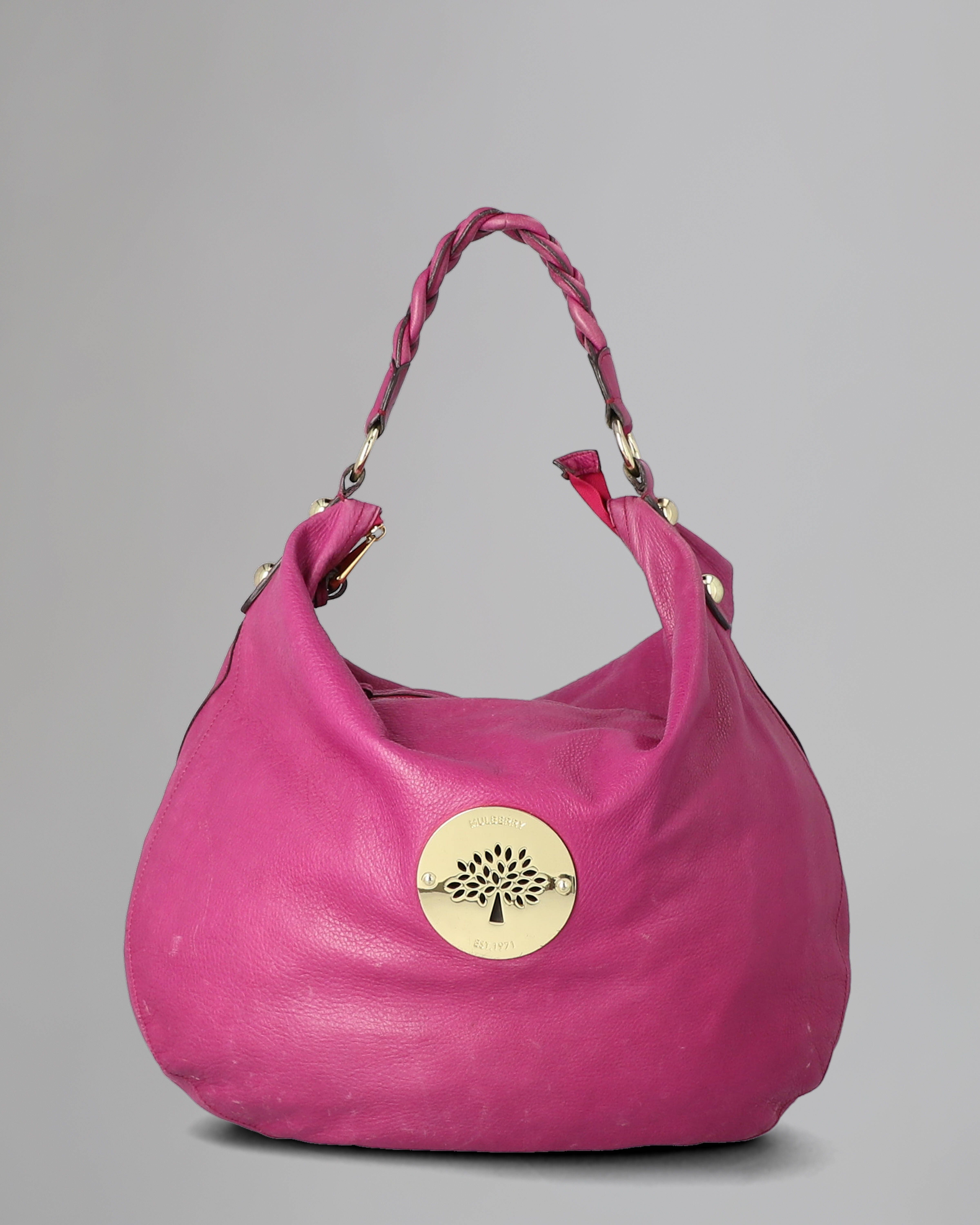 Daria Hobo Pre Loved Cerise Soft and Spongy Pre Loved Bags Mulberry