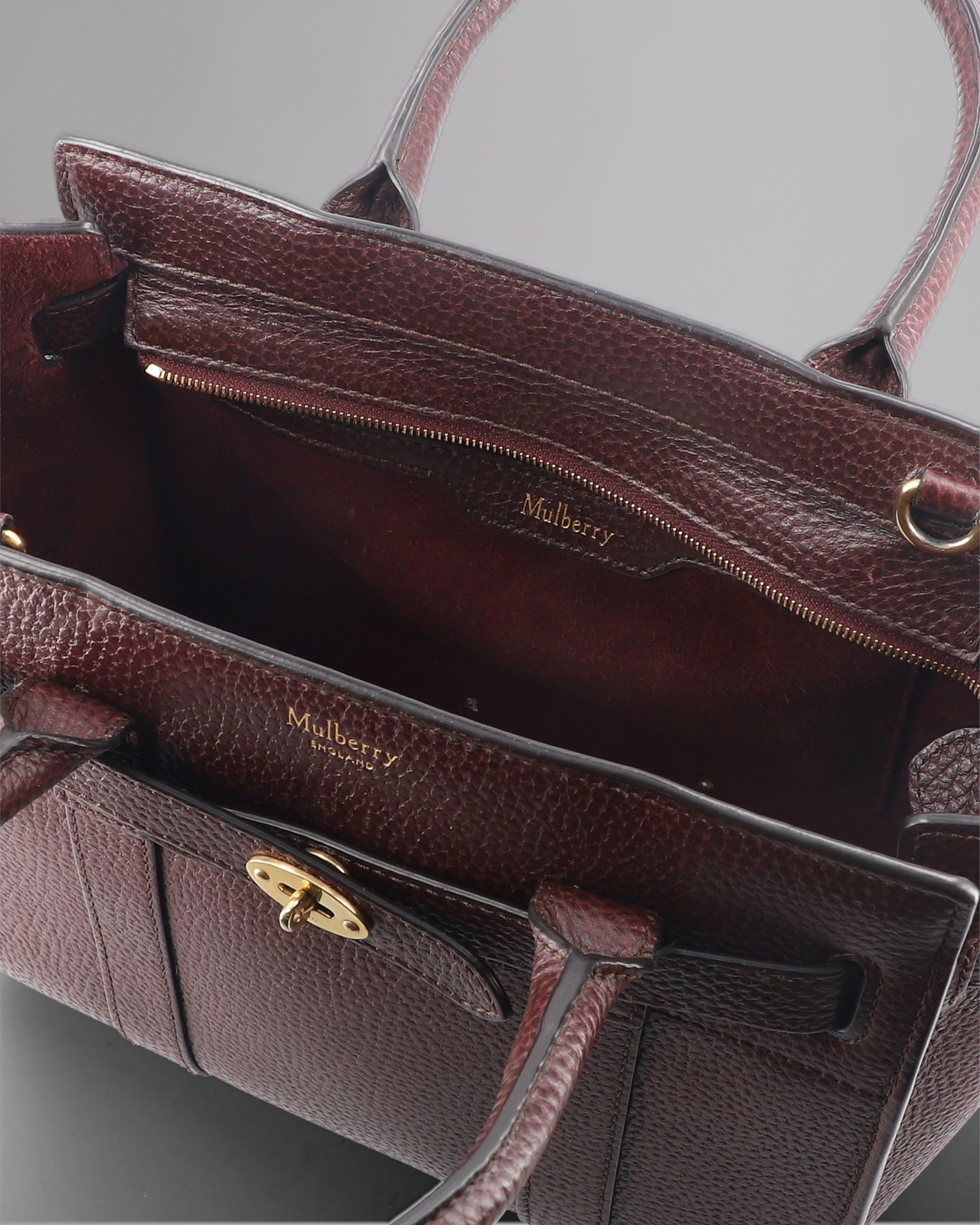 Mulberry oxblood best sale zipped bayswater