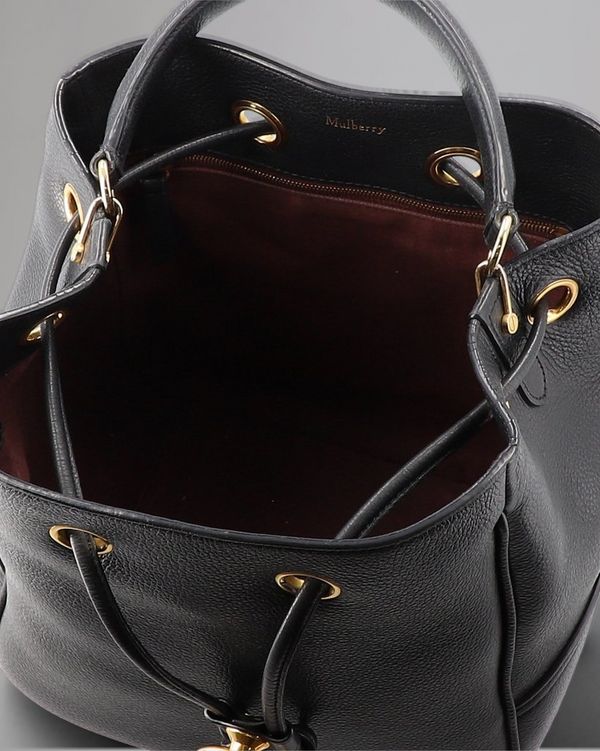 Mulberry | Hampstead | Pre-Loved | Black Small Classic Grained Mulberry | Hampstead | Pre-Loved | Black Small Classic Grained