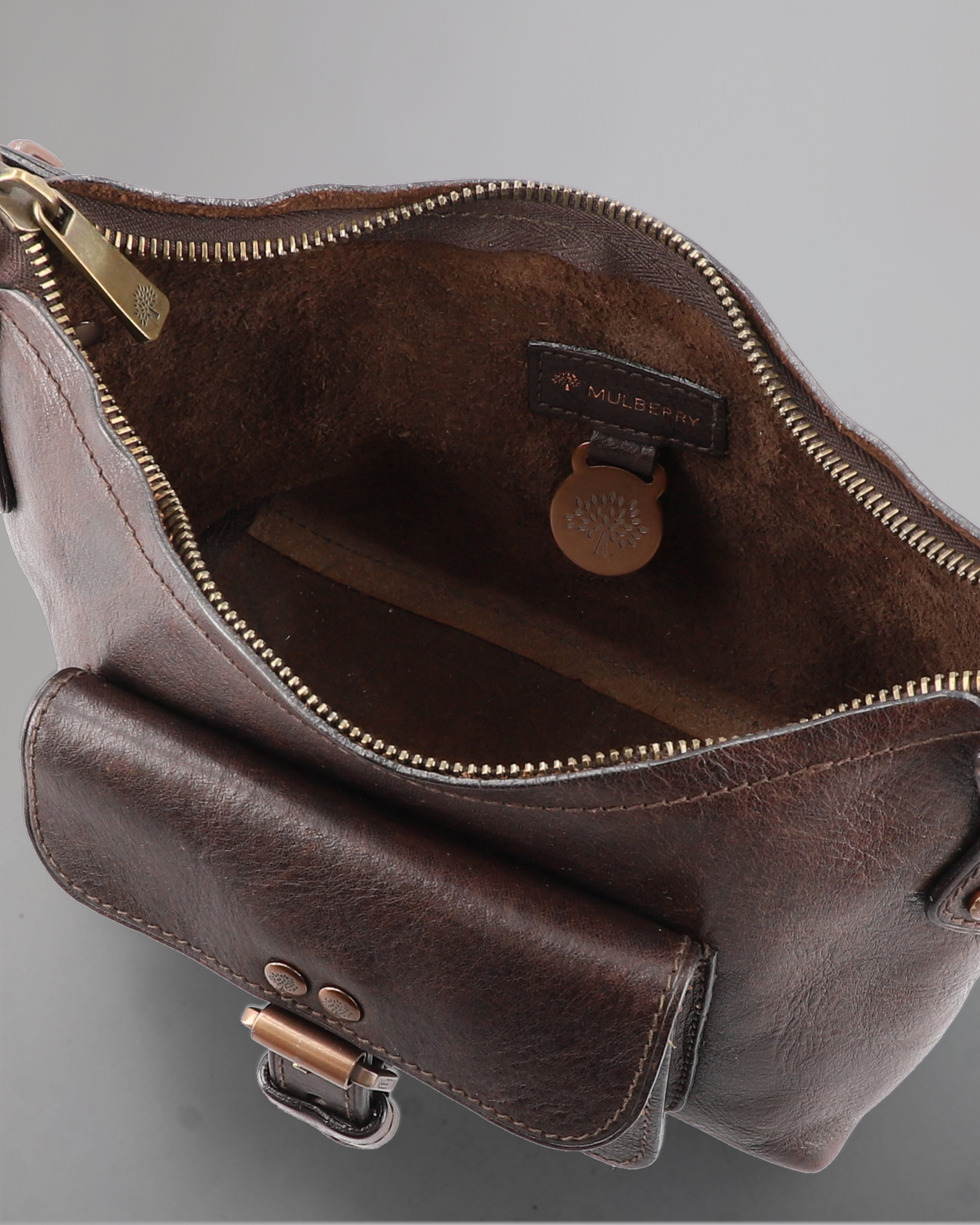 Mulberry Brown Leather Seth Messenger Bag Mulberry