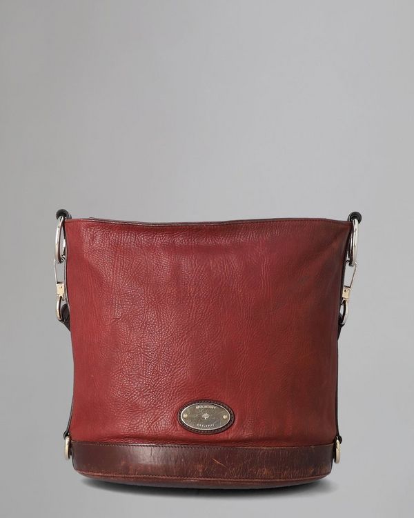 Jamie Pre Loved Oxblood Washed Calf Pre Loved Bags Mulberry