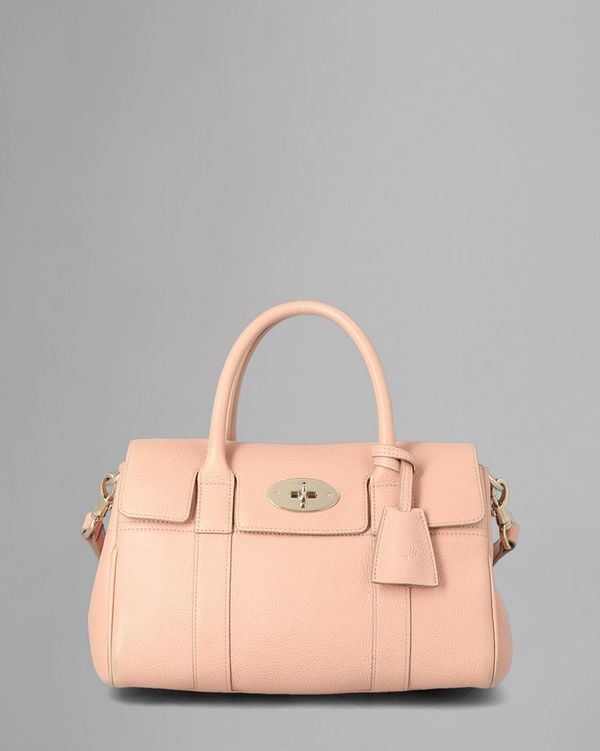 Small Bayswater Satchel Pre Loved Rose Petal Small Classic Grain Pre Loved Bags Mulberry