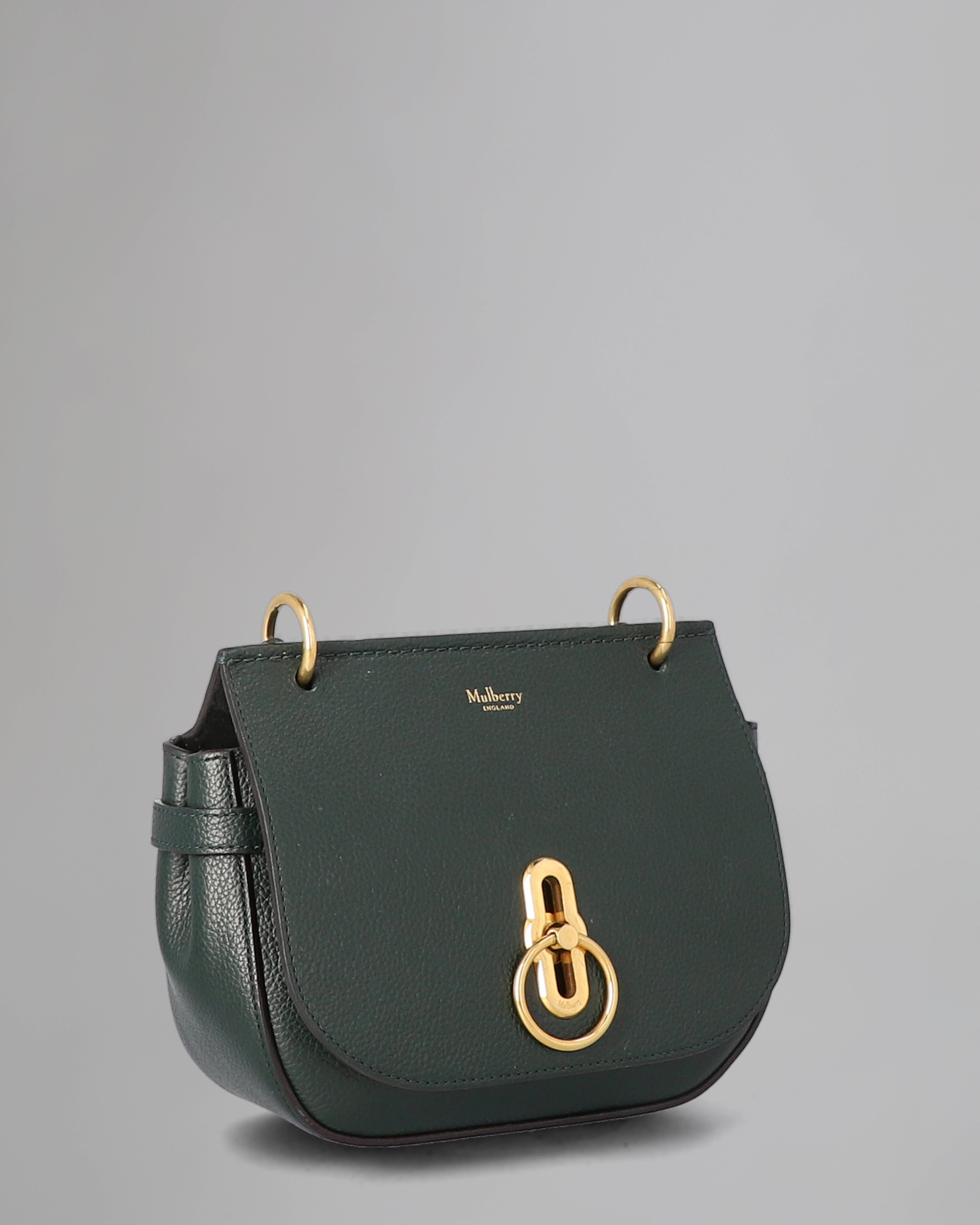 Soft Amberley Pre Loved Mulberry Green Small Classic Grain Pre Loved Bags Mulberry