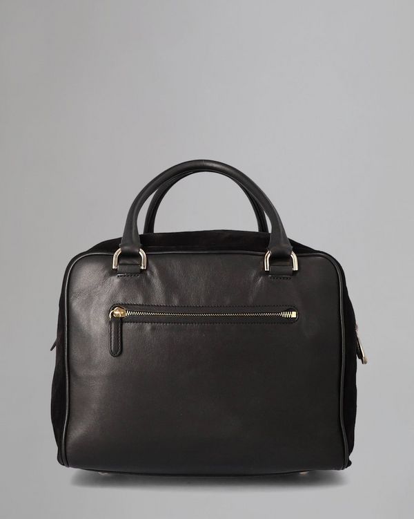 Mulberry Maisie Clipper Pre-Loved Black Leather Heavy Suede