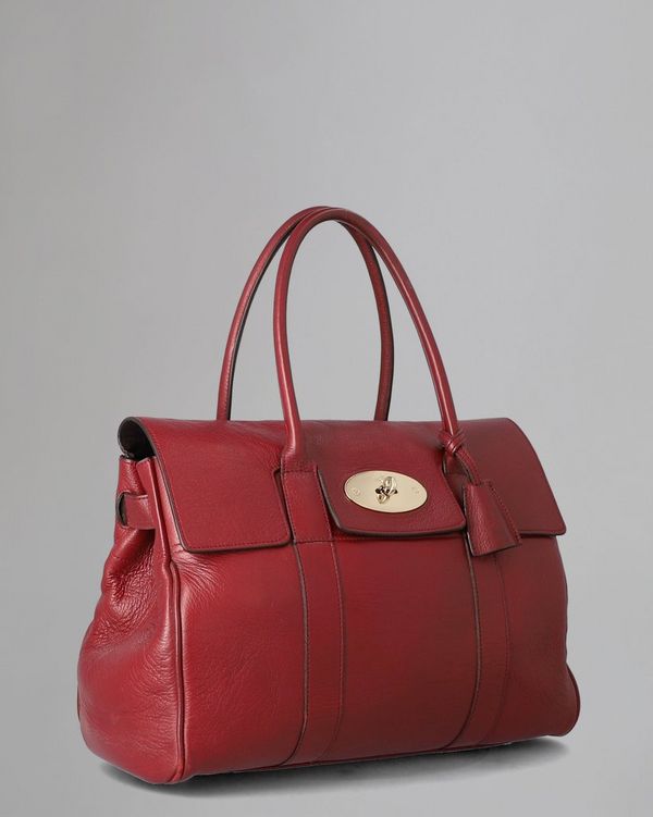 ショルダーバッグ Mulberry Bayswater Satchel Shine Calf Mulberry Bayswater High Shine Calf in Black | Lyst