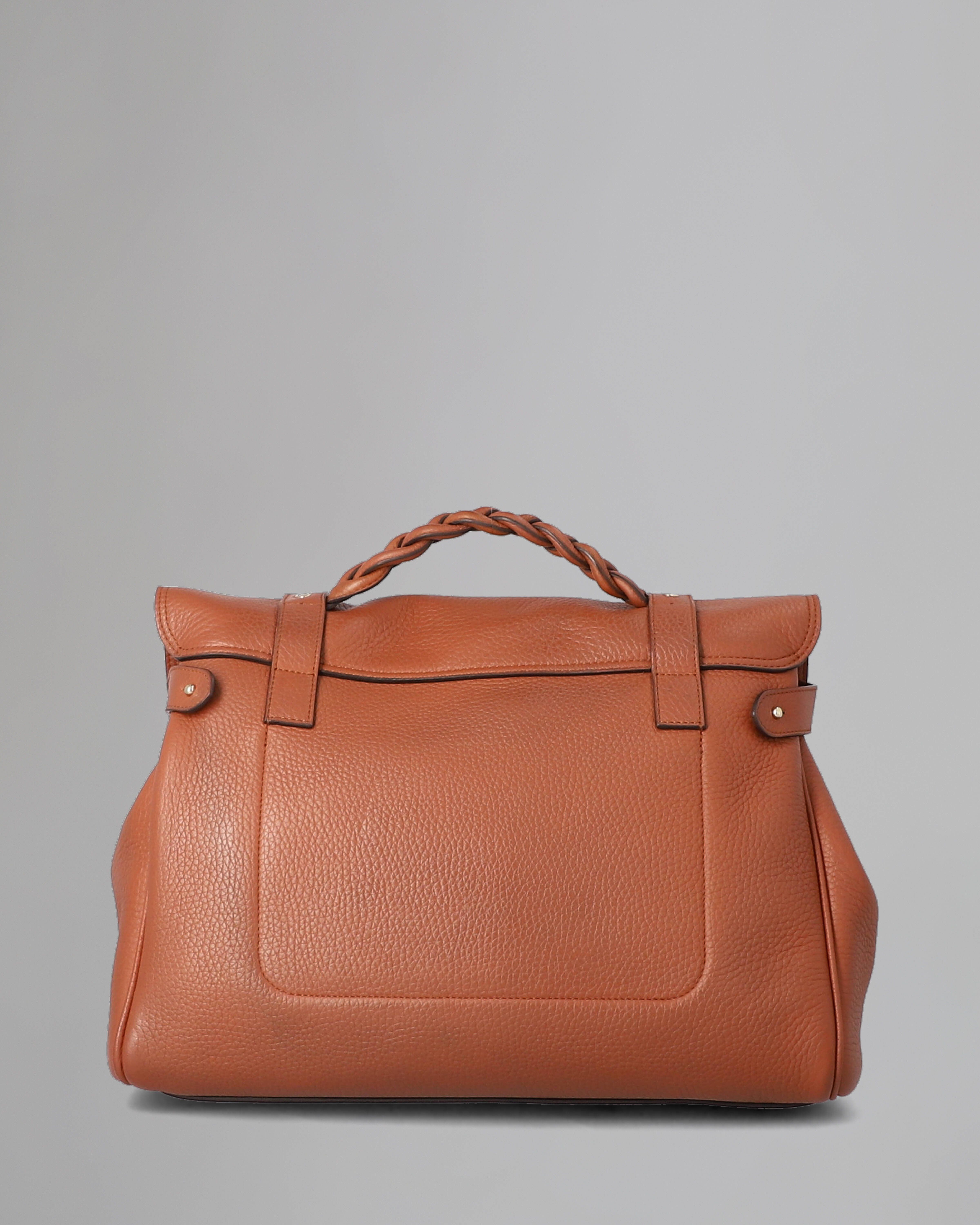 Mulberry | Oversized Alexa | Pre-Loved | Chestnut Heavy Grain