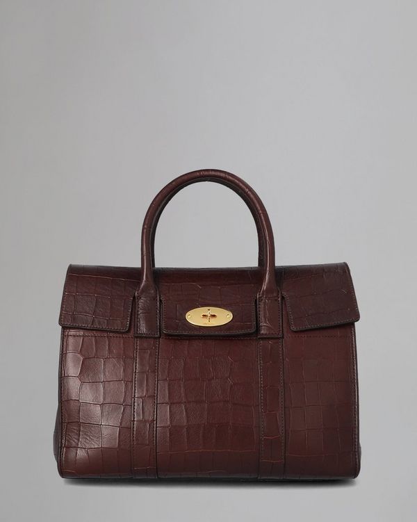 Mulberry Bayswater with Strap Pre-Loved Oxblood Deep