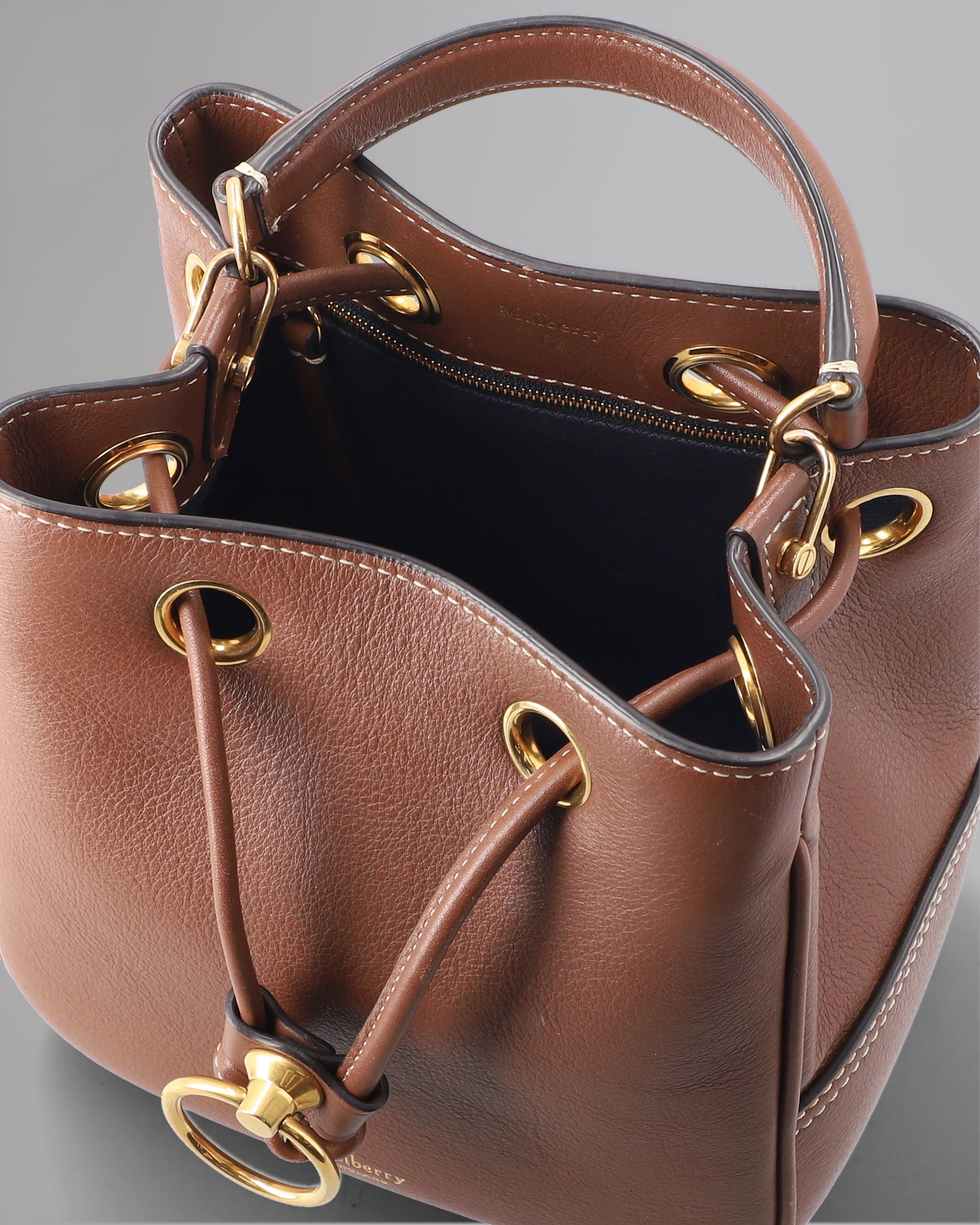 Mulberry hampstead shop leather bucket bag