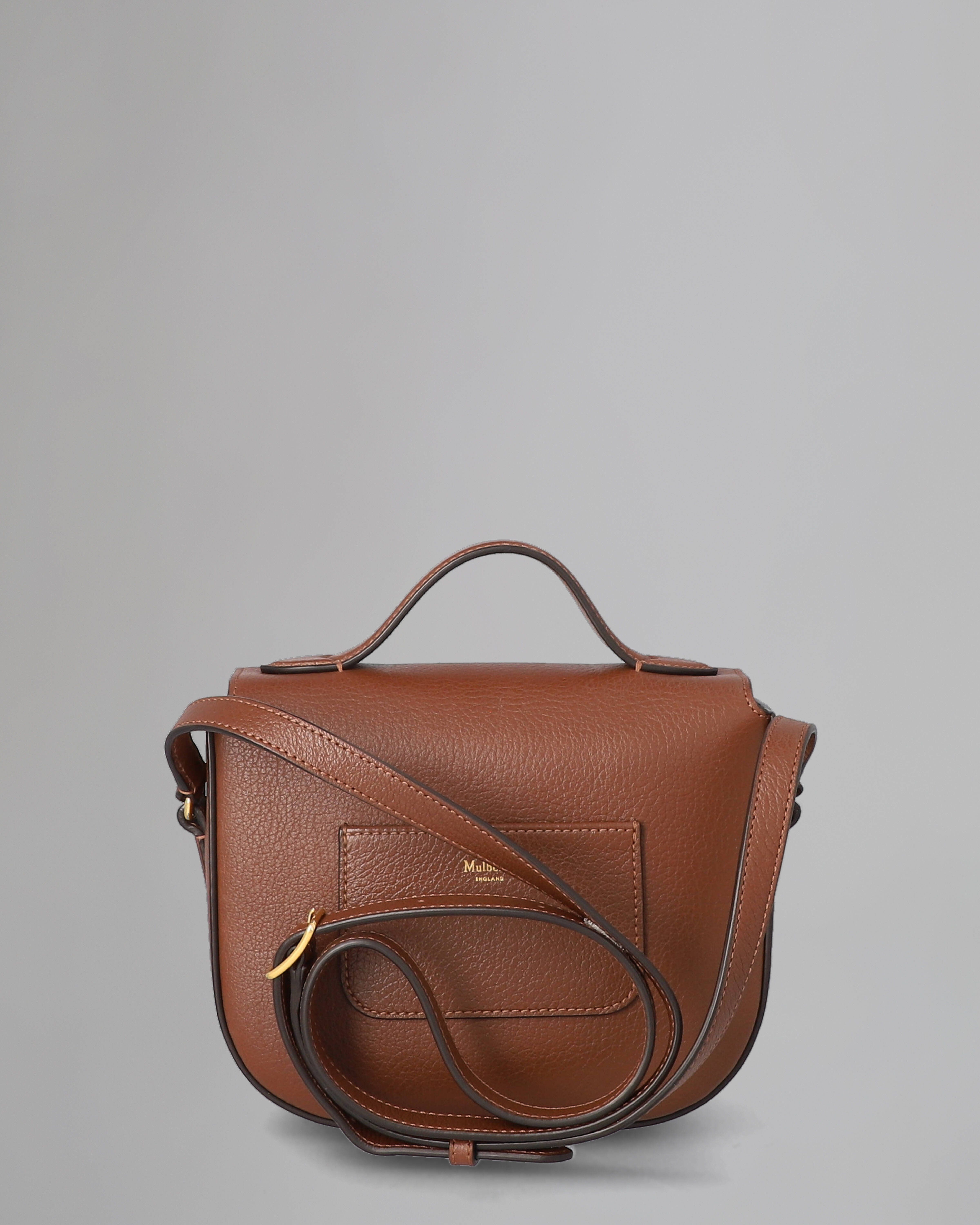 Small Tenby Pre Loved Tan Goat Textured Calf Pre Loved Bags Mulberry