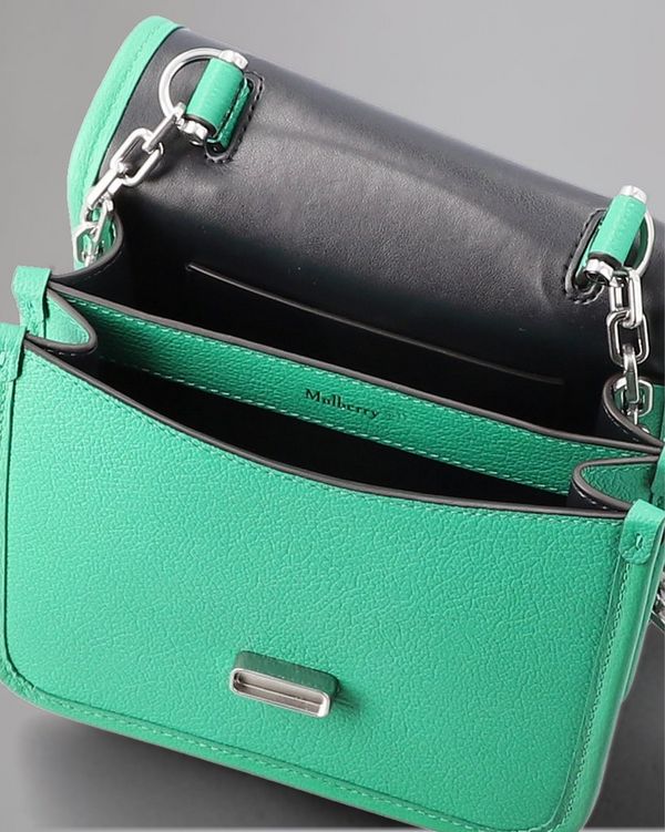 【MULBERRY】 Sadie Square Crossbody Bag Mulberry | Sadie Square | Pre-Loved | Lawn Green Silky Calf