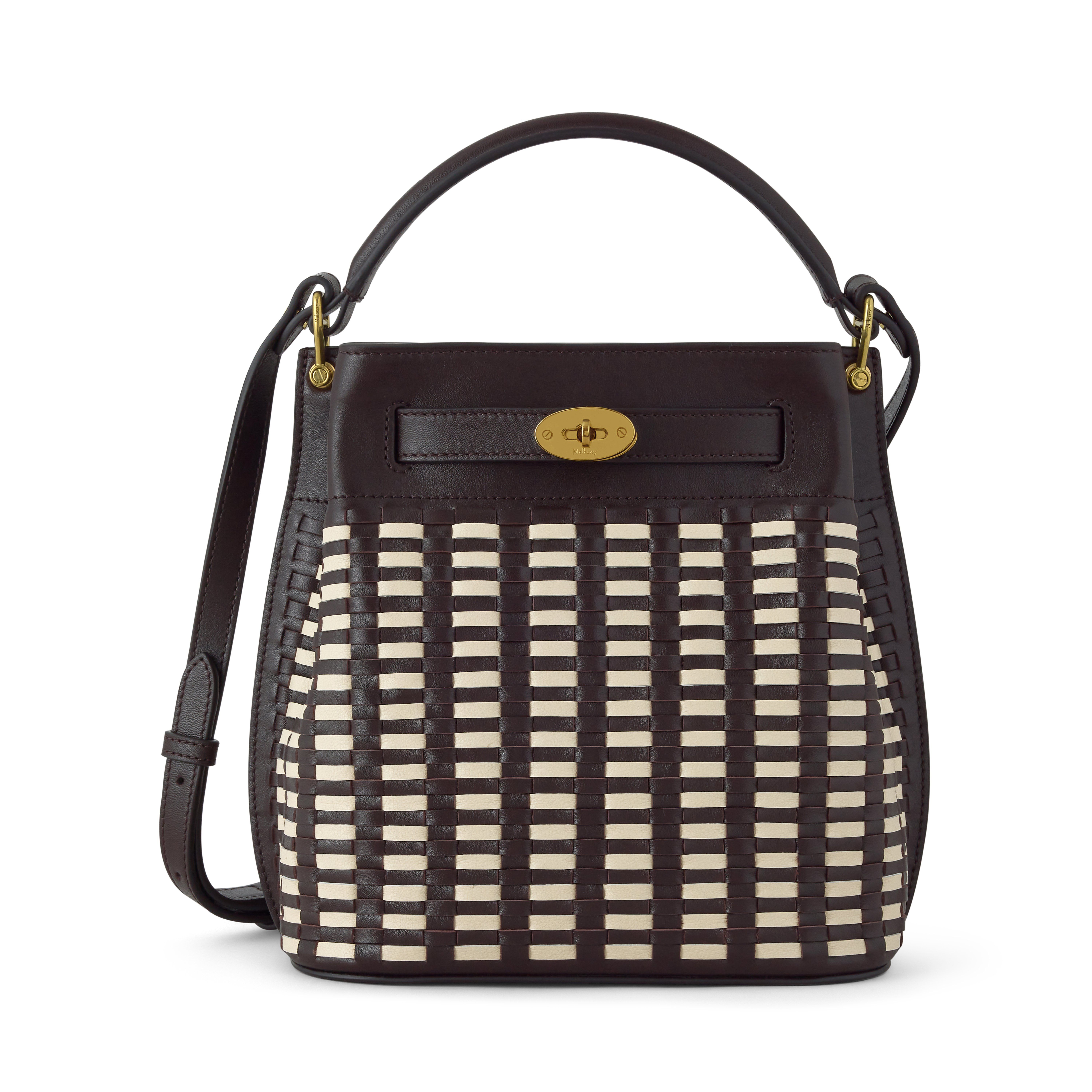 Mulberry Women's Leather Islington Bucket Ebony-Eggshell