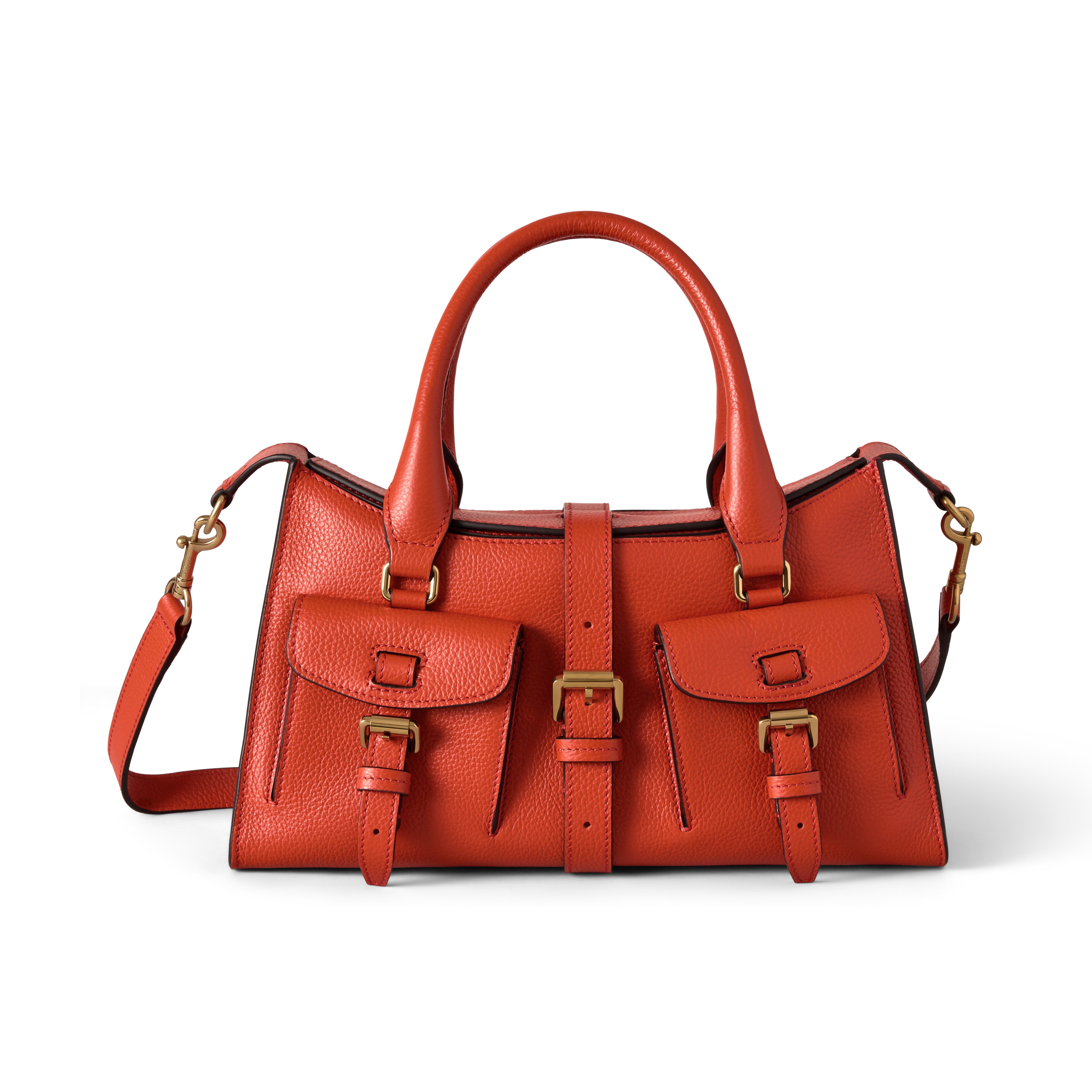 Mulberry - Women's Handbag - Small Roxanne - Leather - Coral/Orange