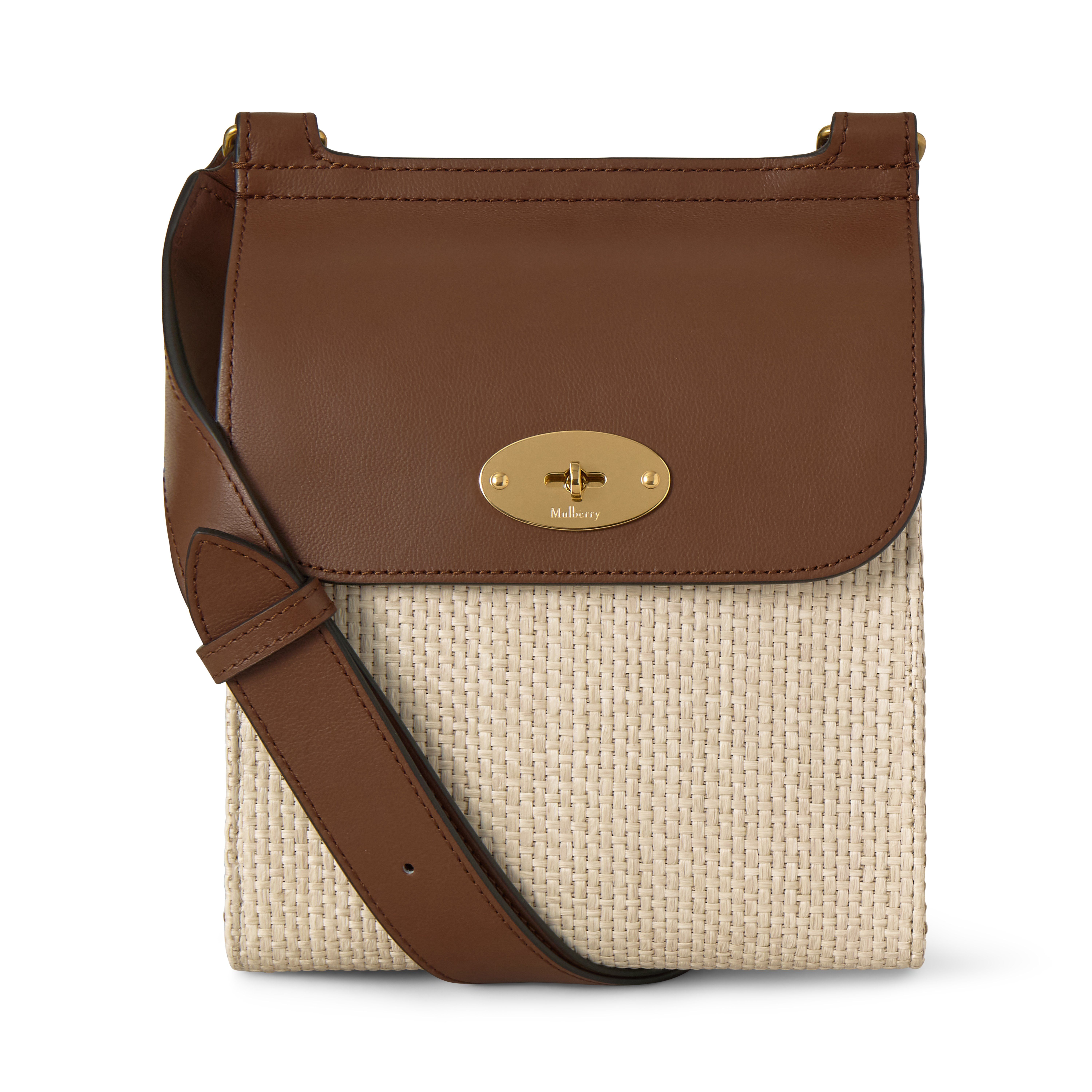 Mulberry Men's Leather Small Antony Ecru-Bright Oak