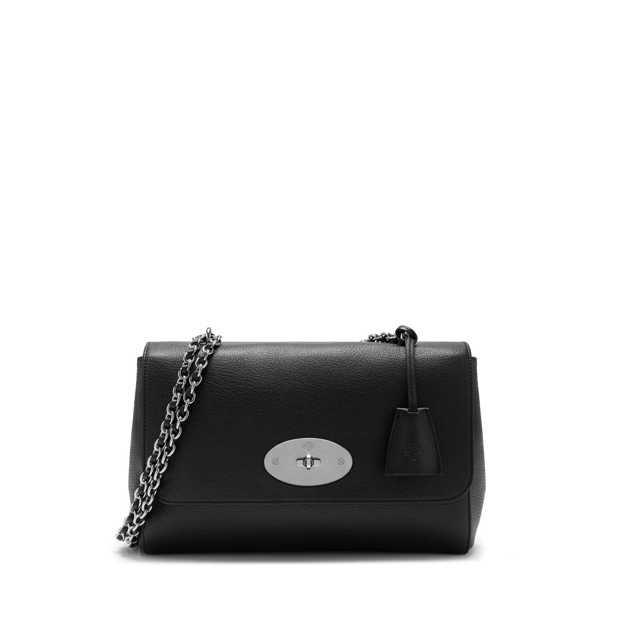 Mulberry Medium Lily In Black-silver Toned