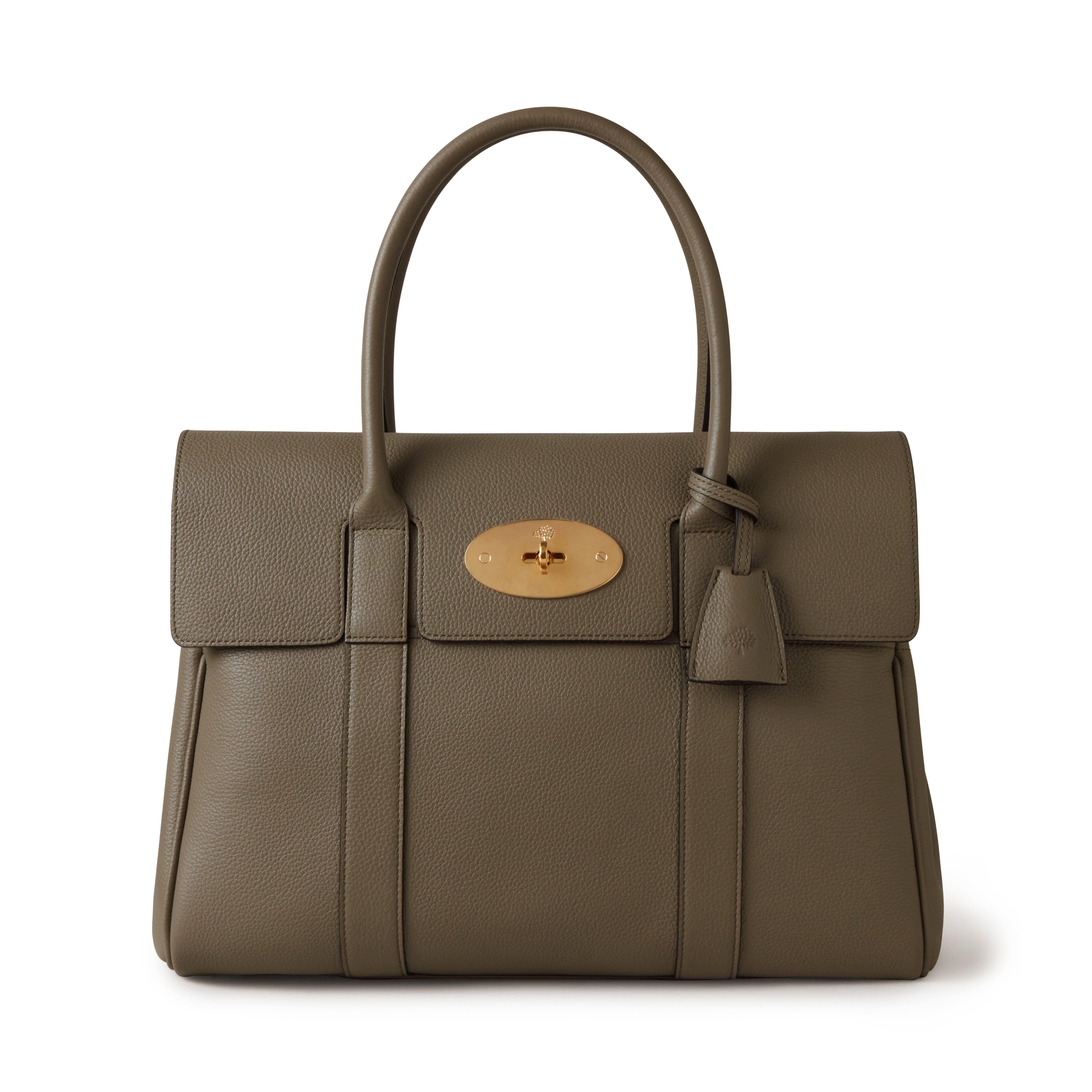 Shop Mulberry Bayswater In Linen Green