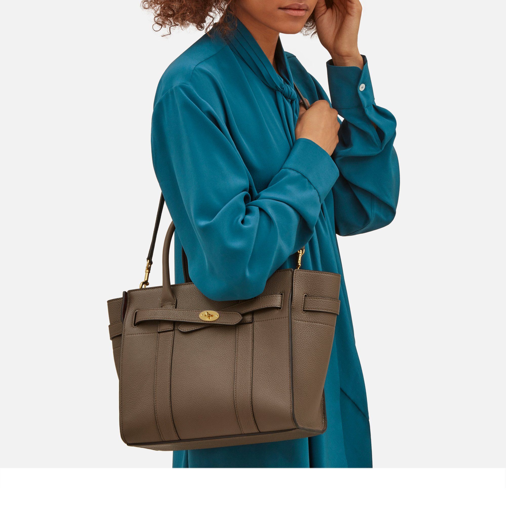 mulberry purse clay