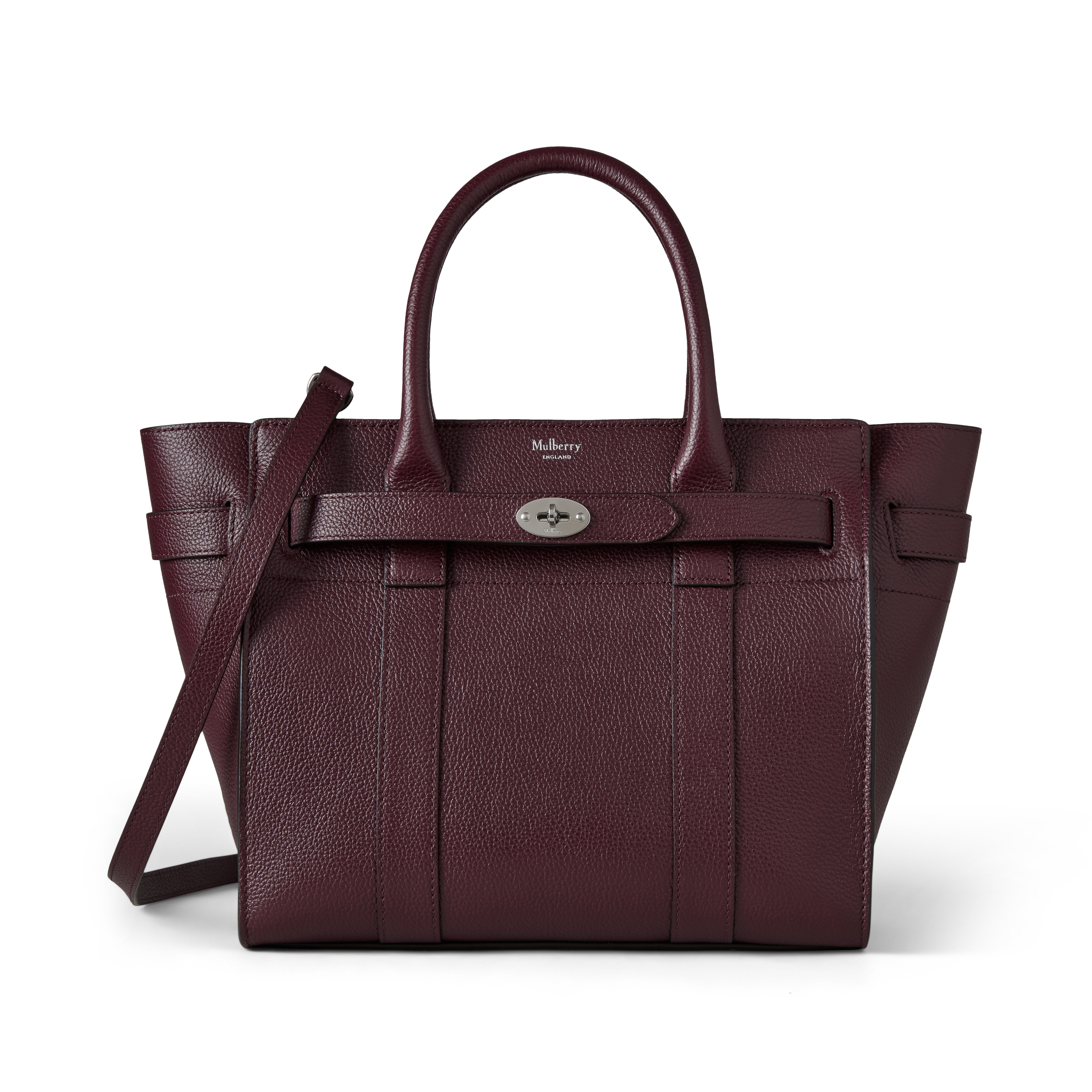 Mulberry Women's Small Zipped Bayswater Black Cherry