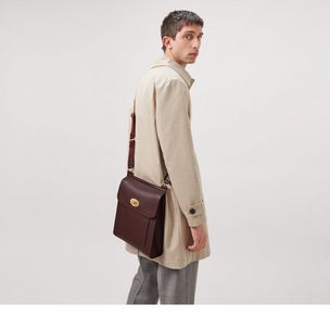 Antony small grained leather messenger bag