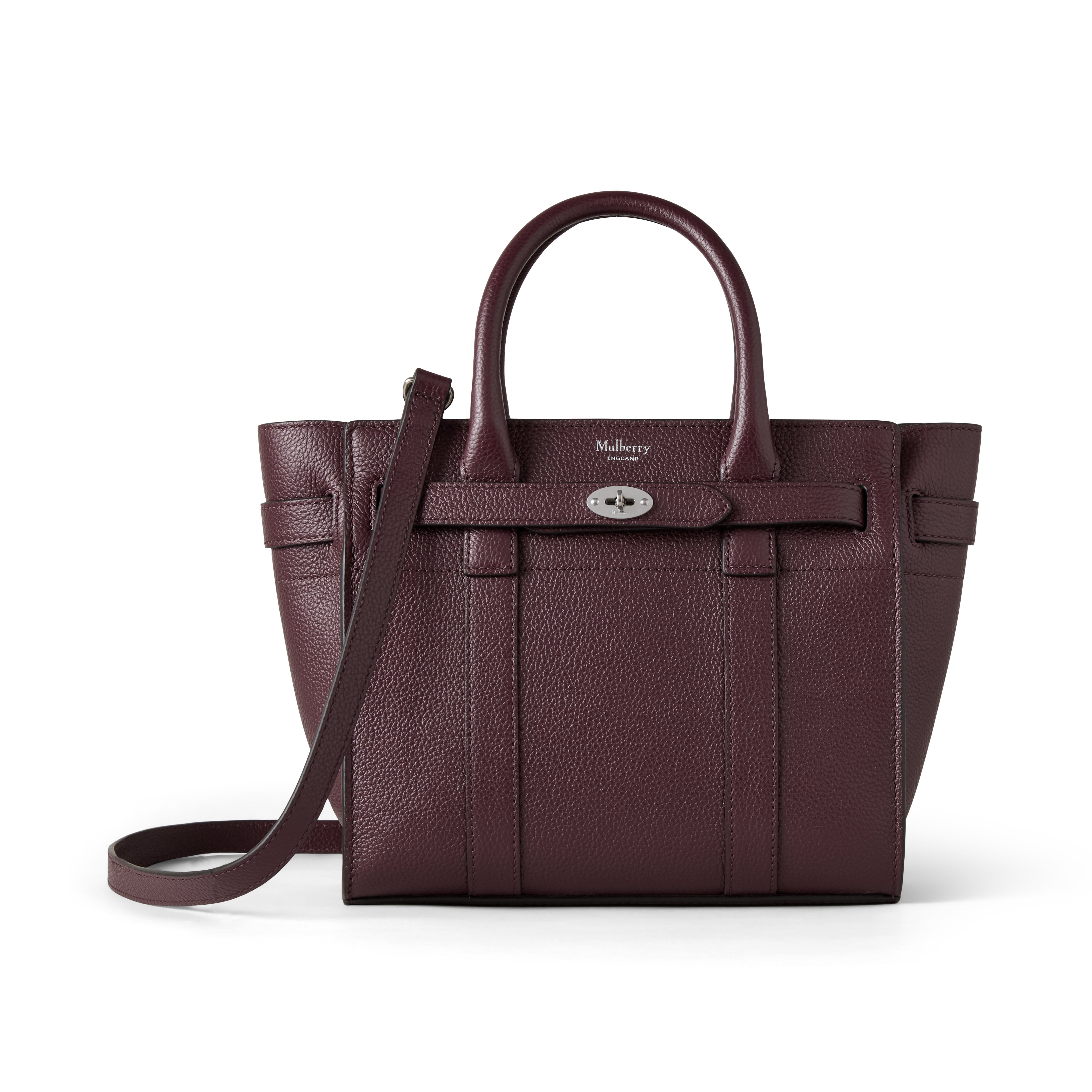 Mulberry Women's Mini Zipped Bayswater Black Cherry