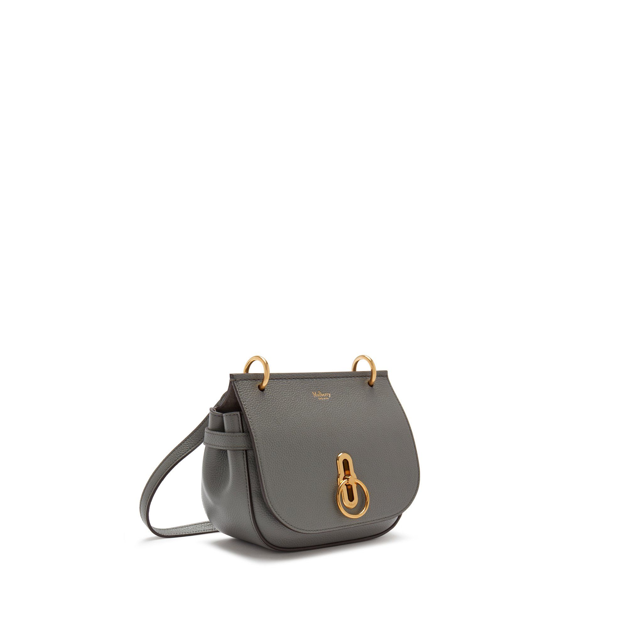 Small Amberley Satchel - Charcoal Small Classic Grain