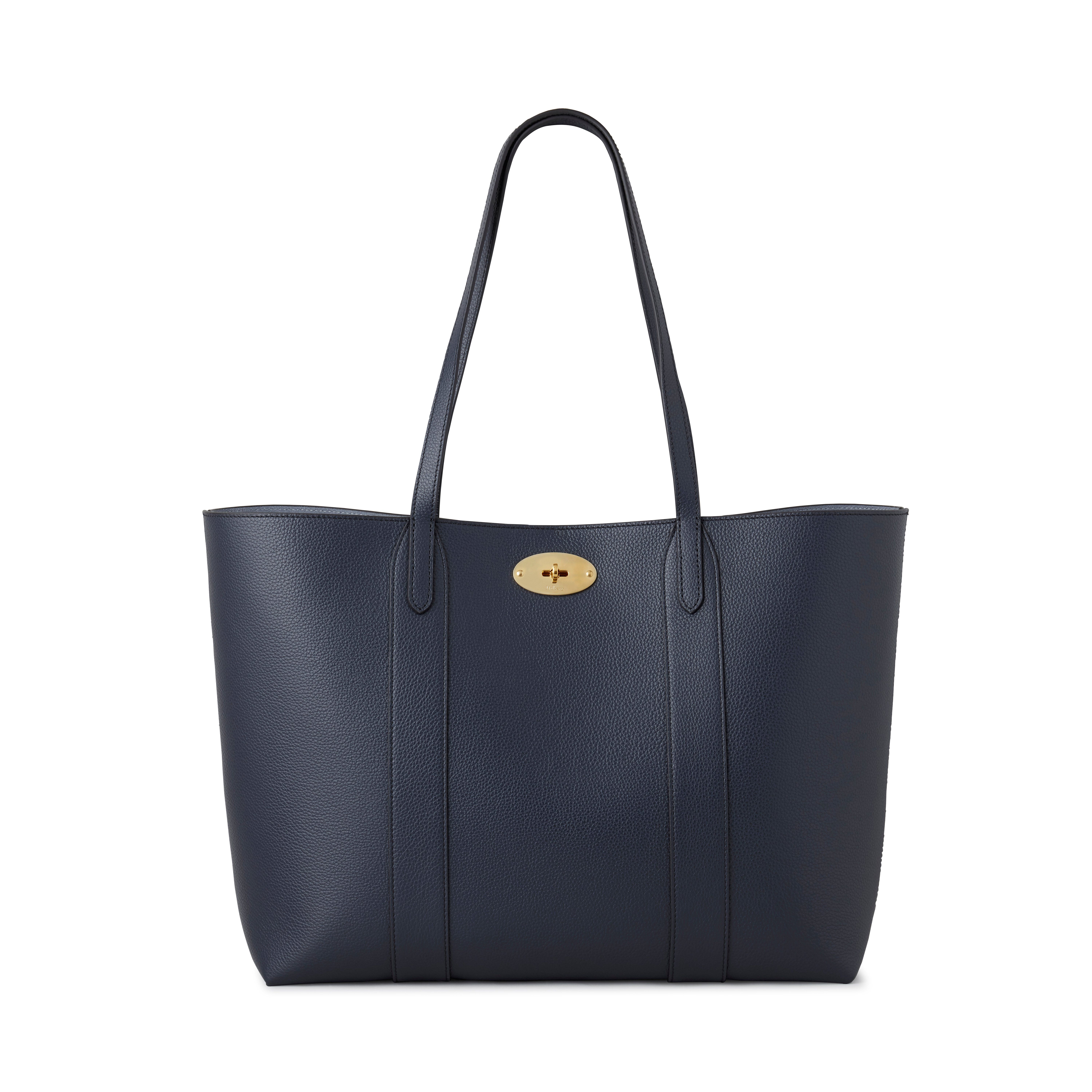 Mulberry Leather Bayswater Tote Bag In Night Sky