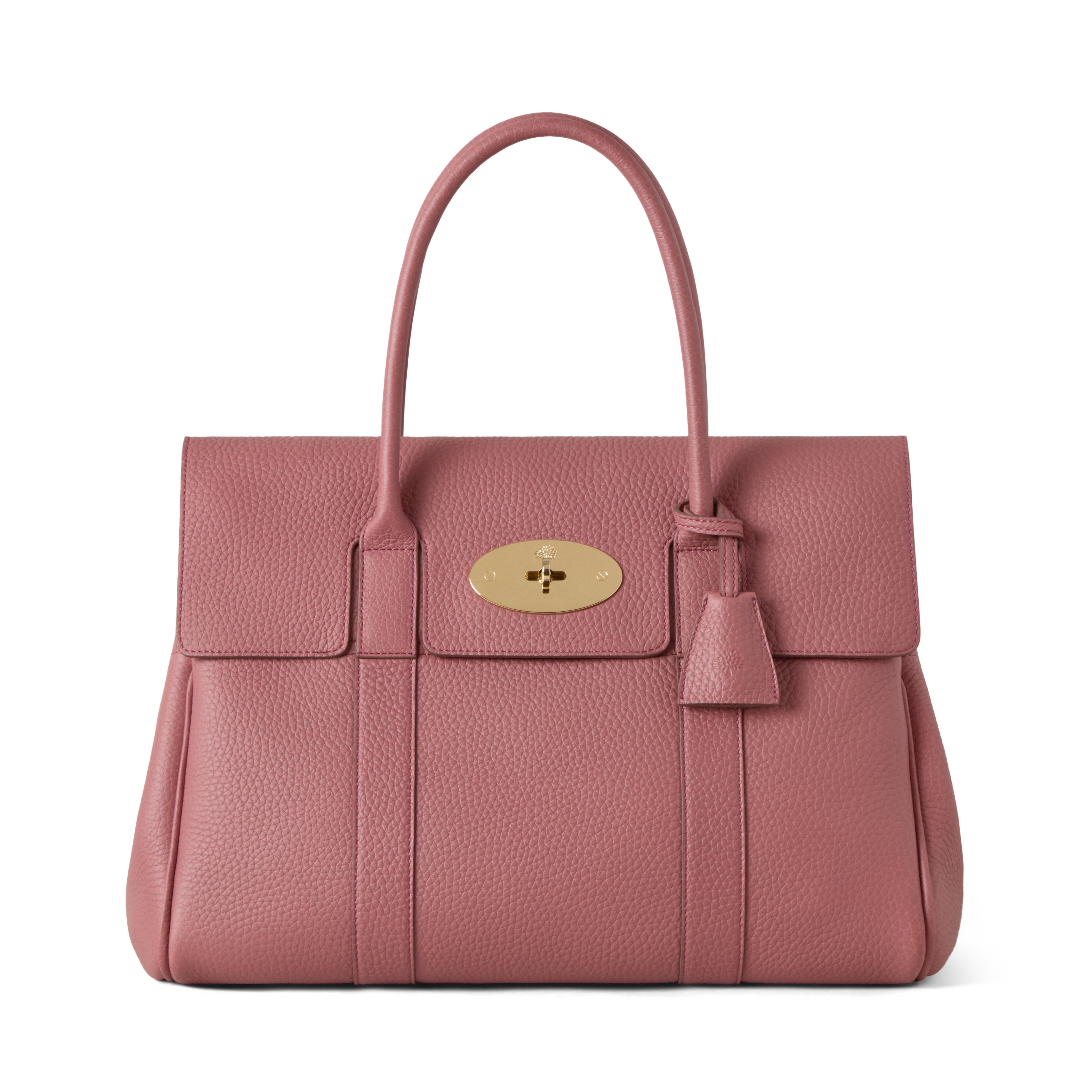 Mulberry Bayswater In Pink Scrumpy Heavy Grain