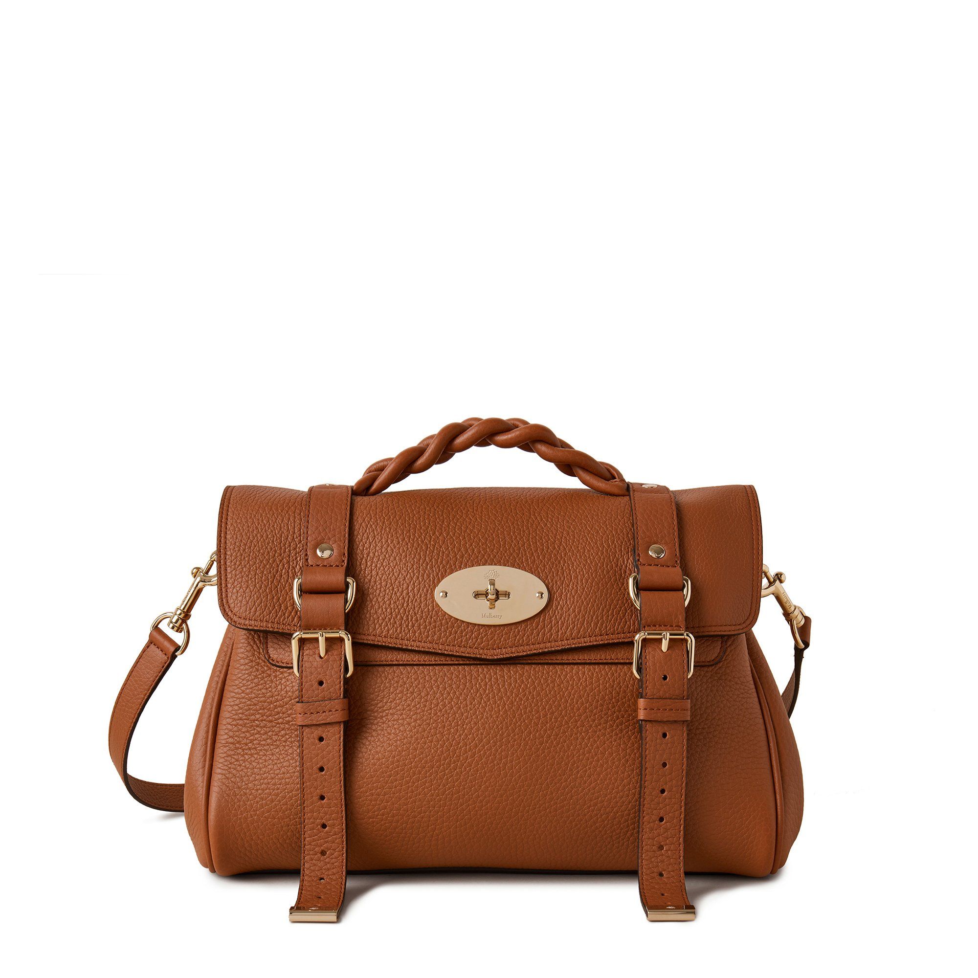 Mulberry Alexa Leather Satchel In Chestnut