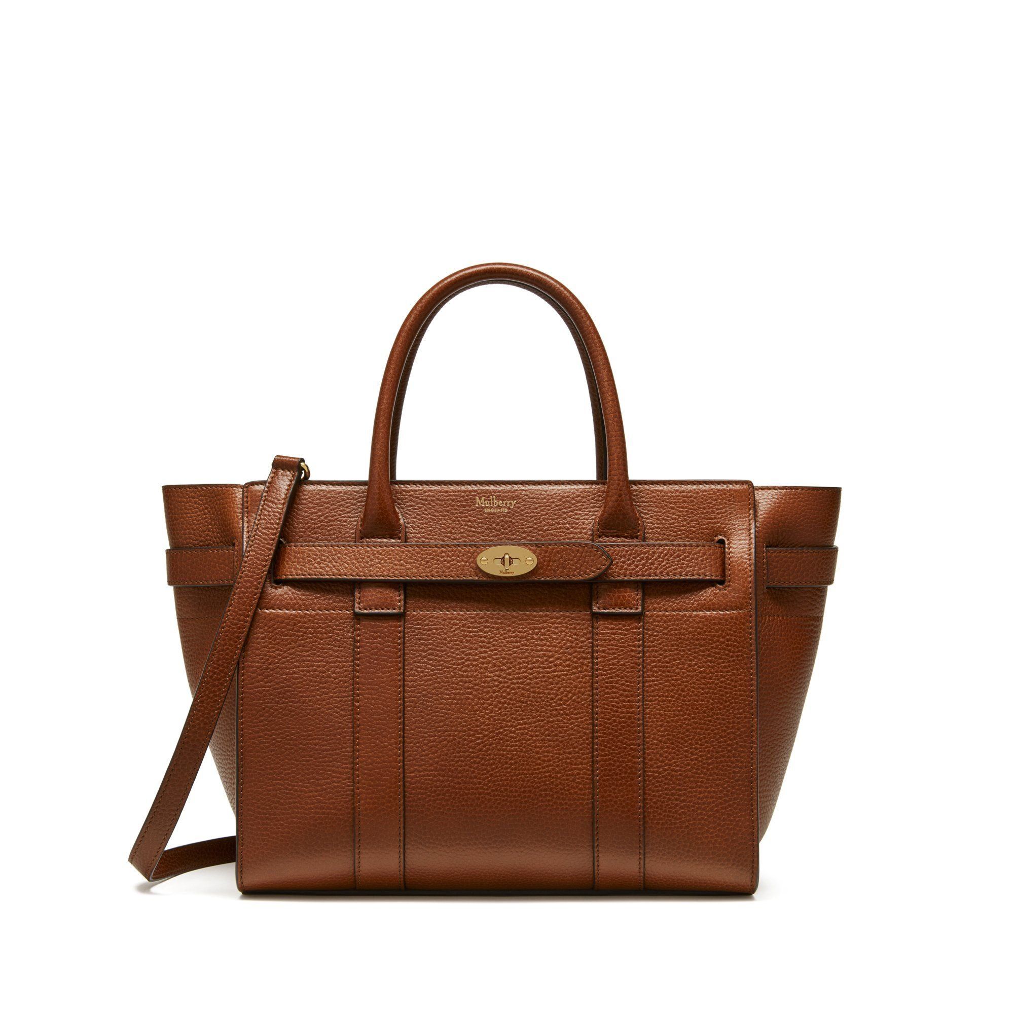 Shop Mulberry Small Zipped Bayswater In Oak