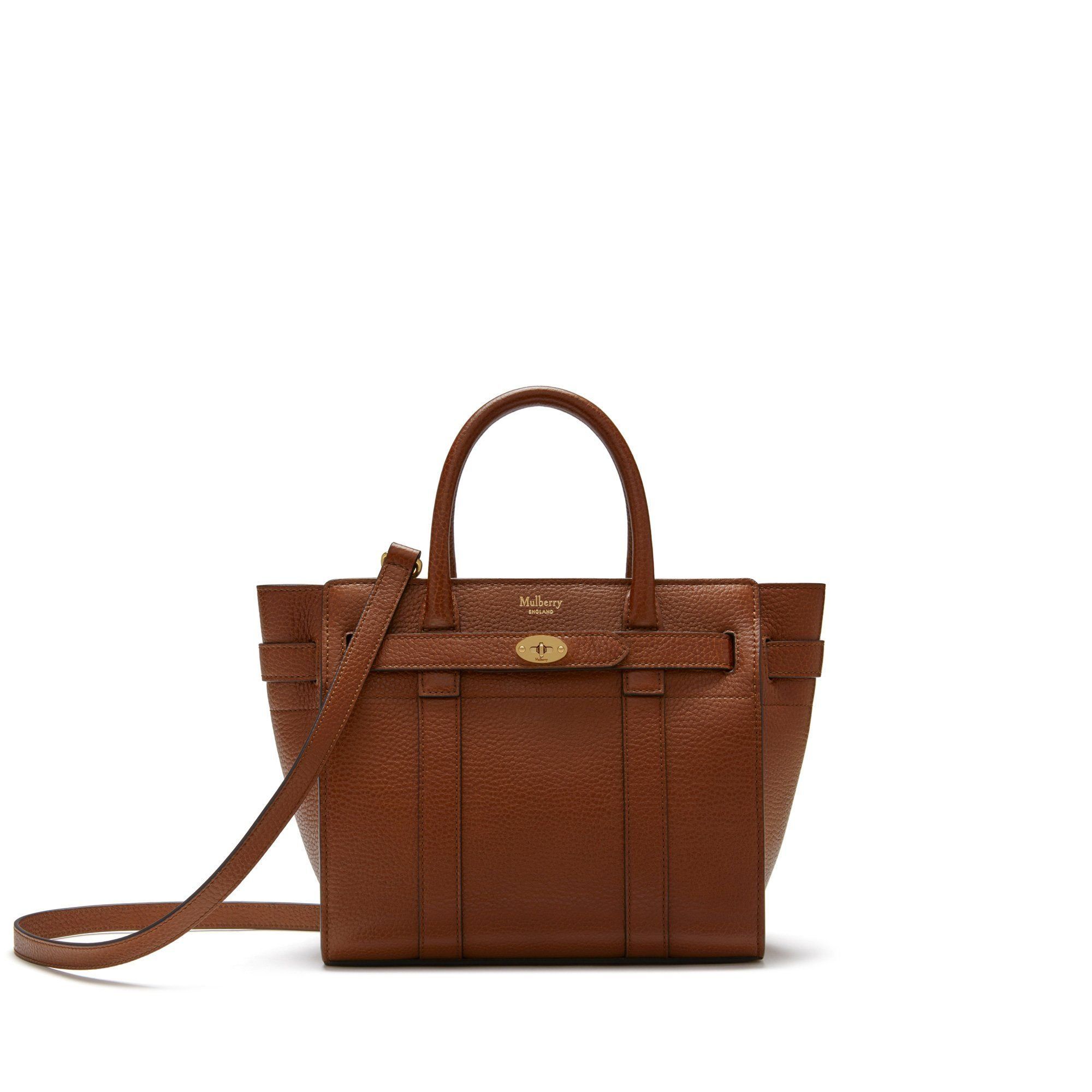 Mulberry Mini Zipped Bayswater In Brown