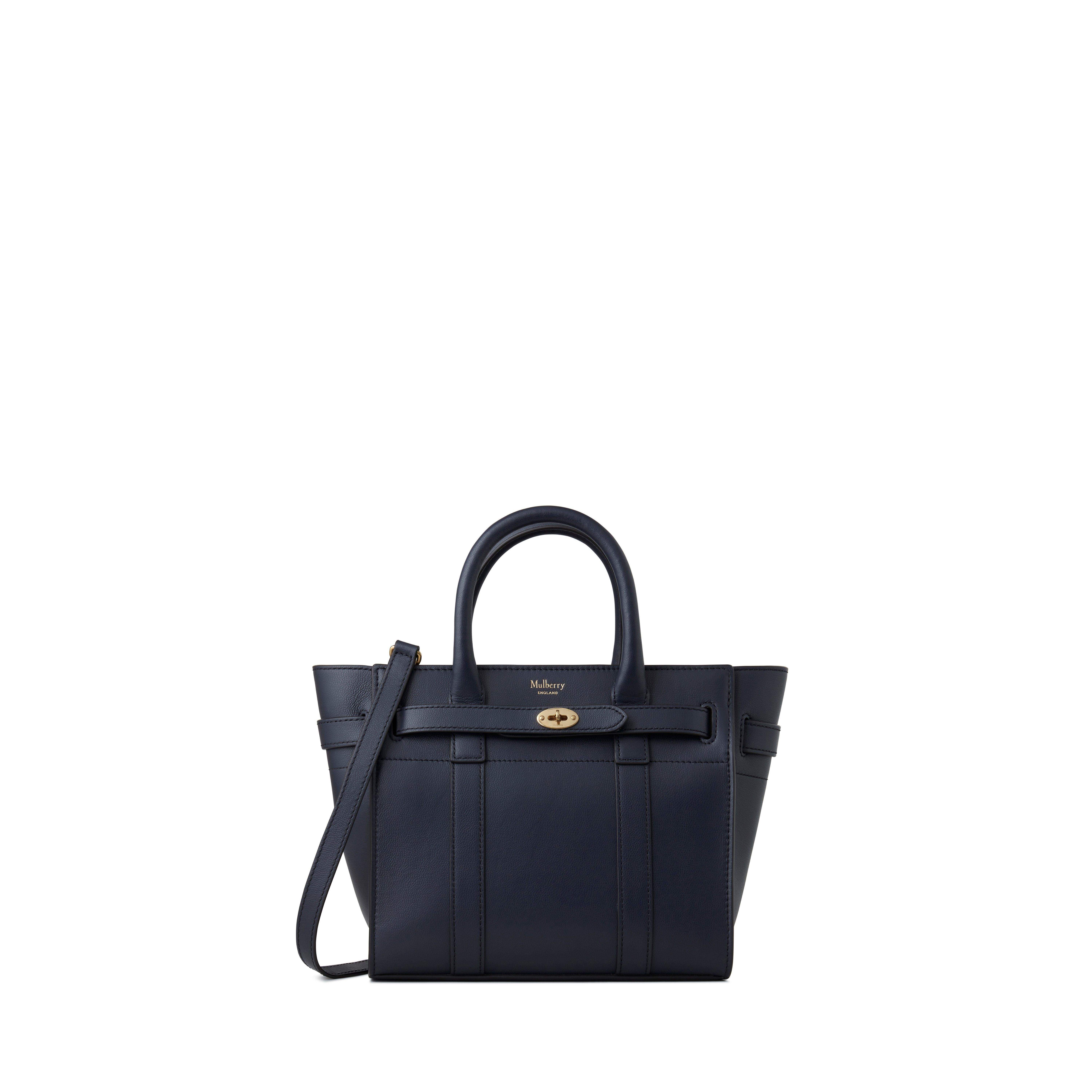 Shop Mulberry Mini Zipped Bayswater In Night Sky