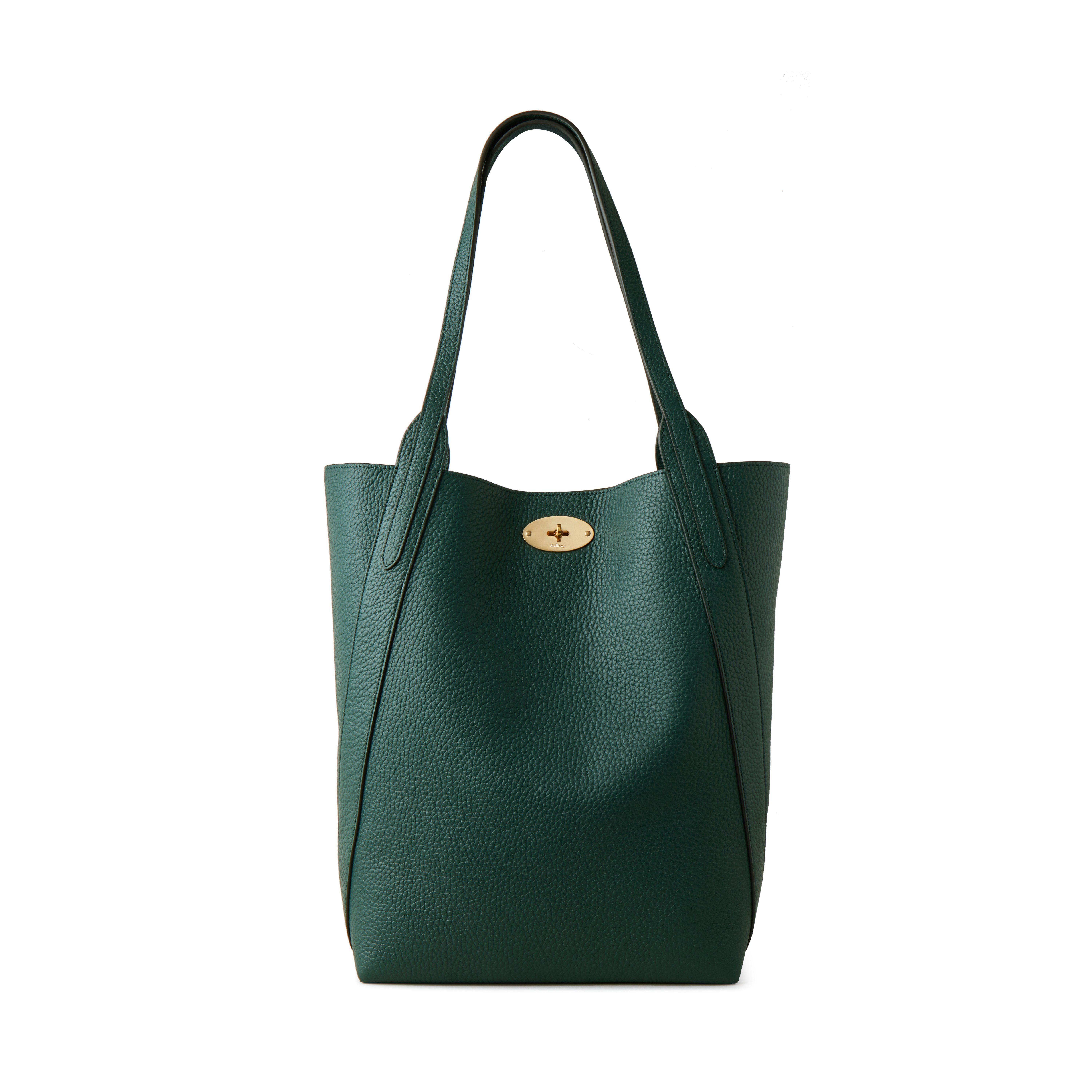 Mulberry North South Bayswater Leather Tote Bag In  Green