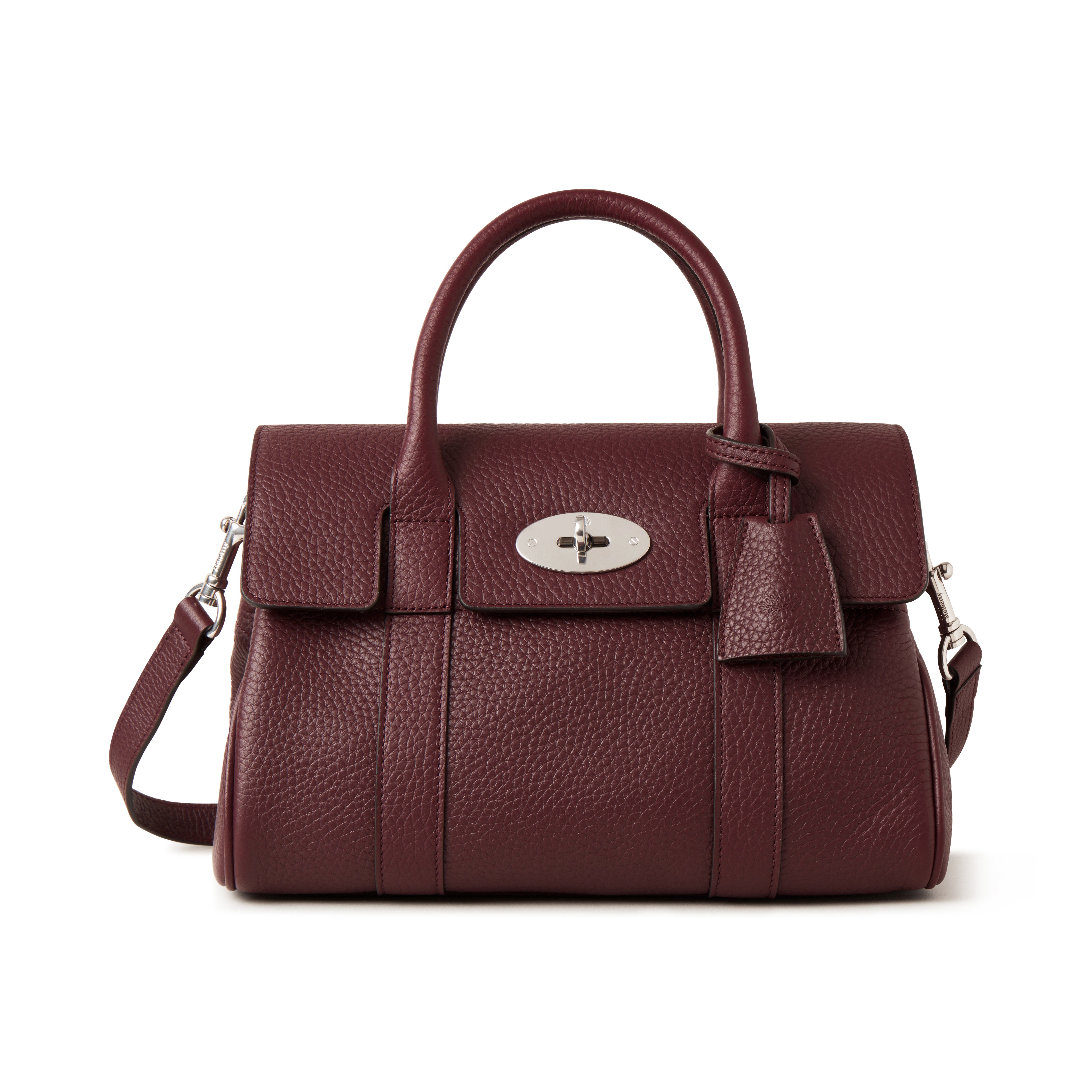 Mulberry Bayswater Satchel In Black Cherry