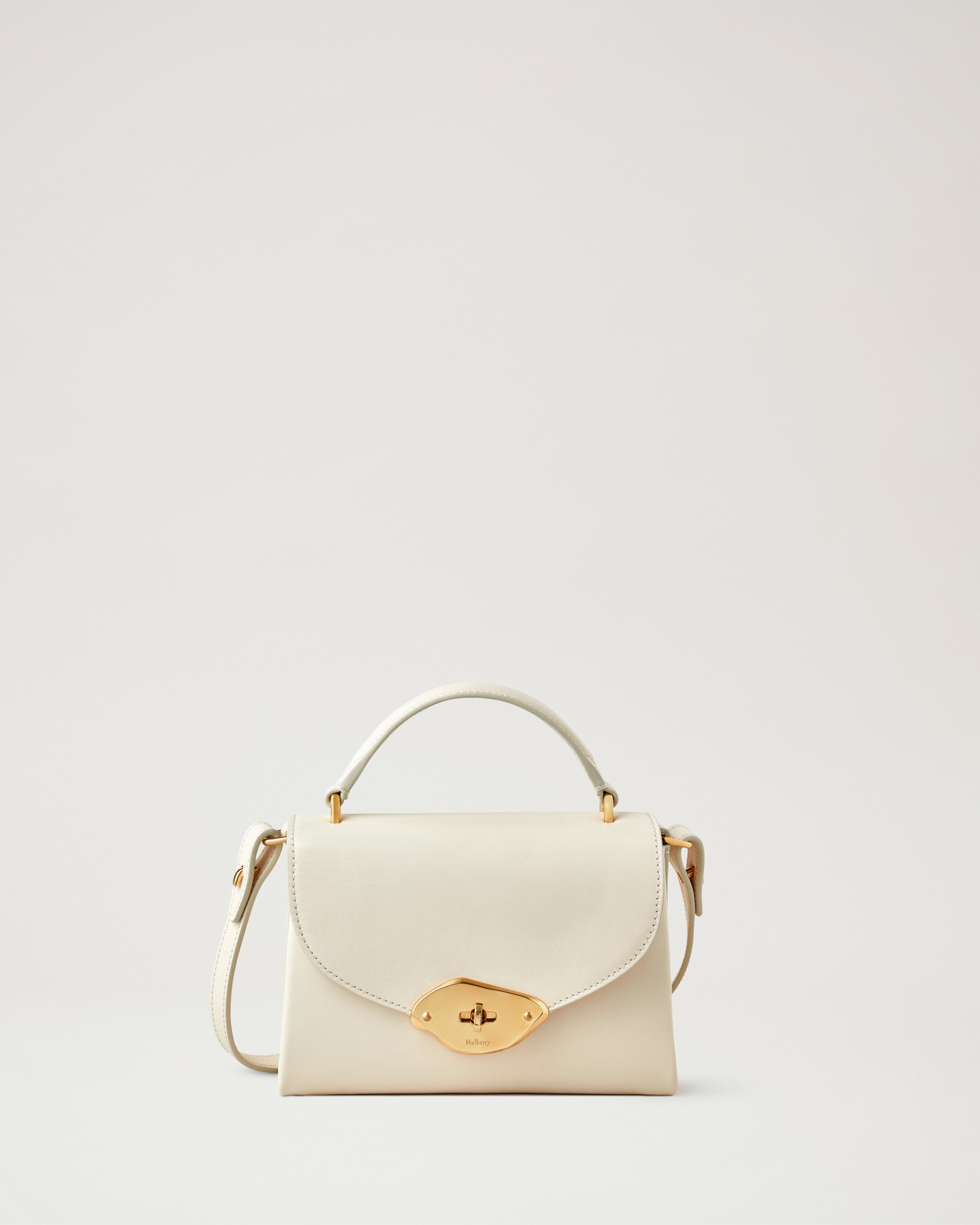 Mulberry Small Lana Top Handle In Eggshell