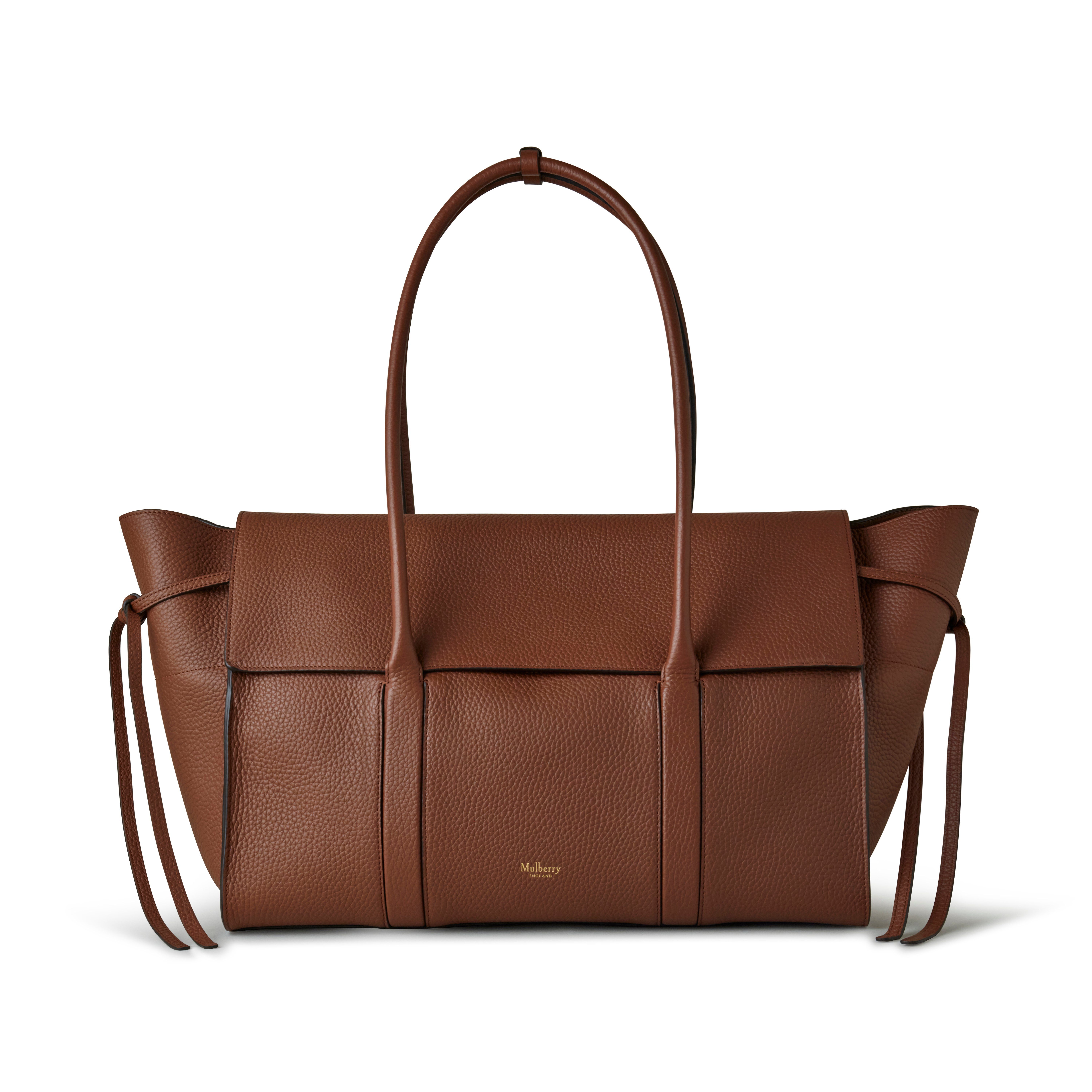 Mulberry Large Soft Bayswater Leather Satchel In Bright Oak