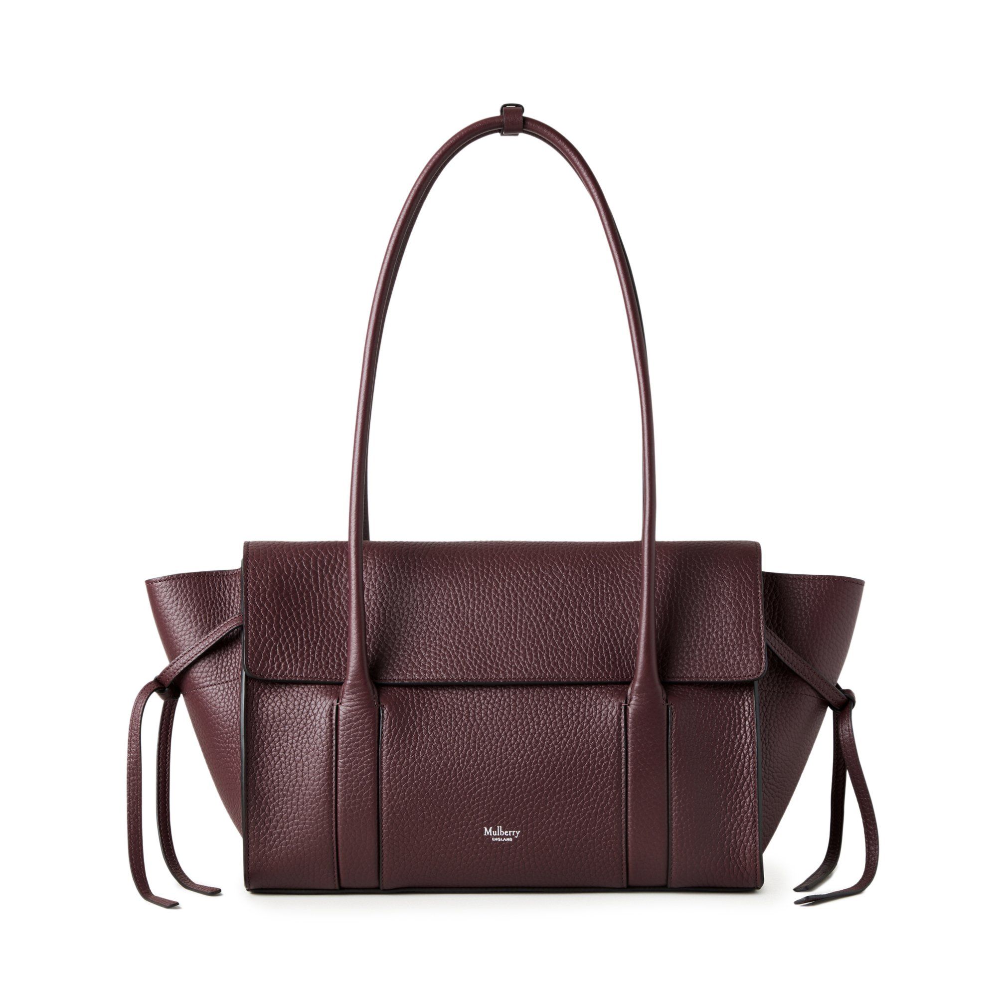 Mulberry Small Soft Bayswater In Black Cherry