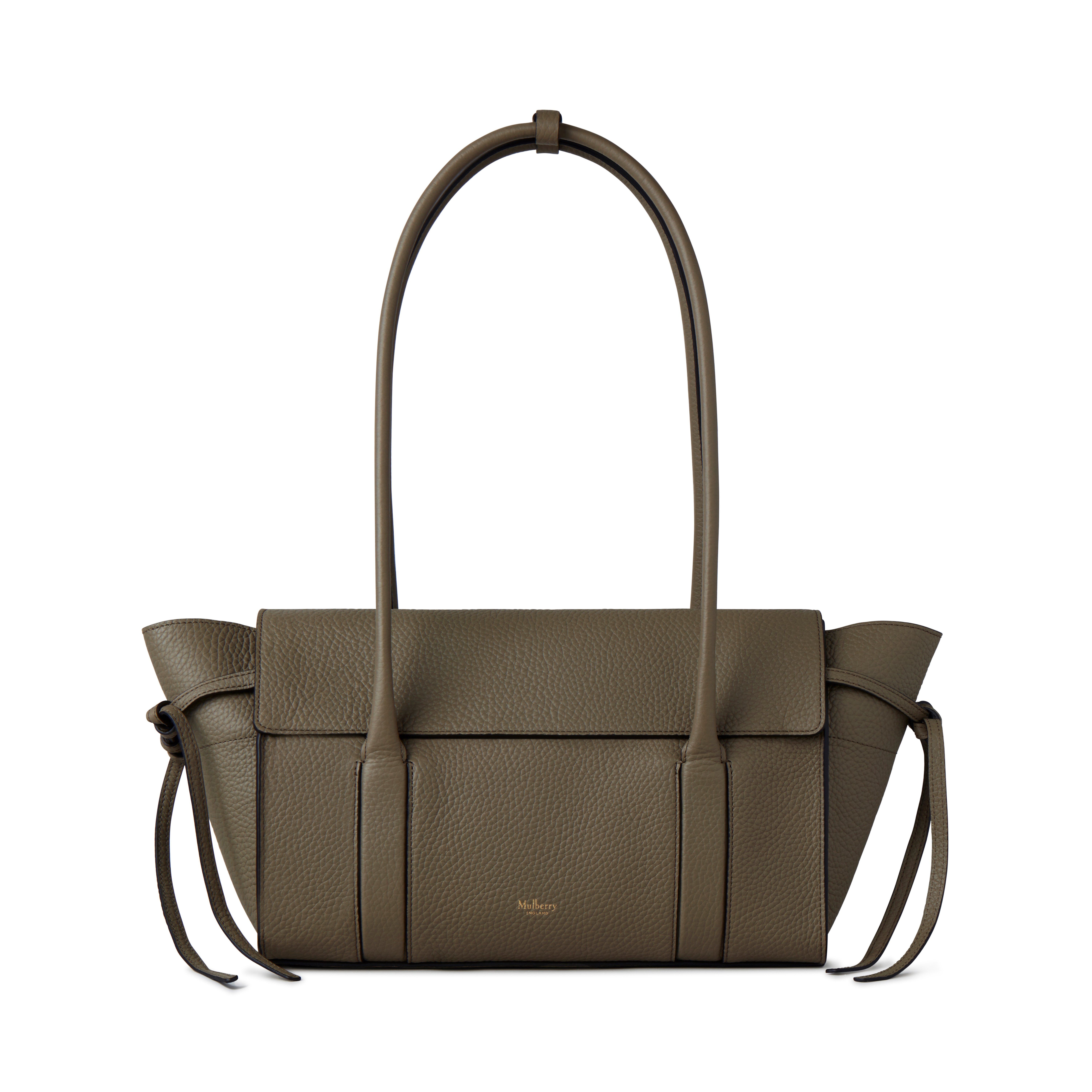 Mulberry Small Soft Bayswater In Linen Green