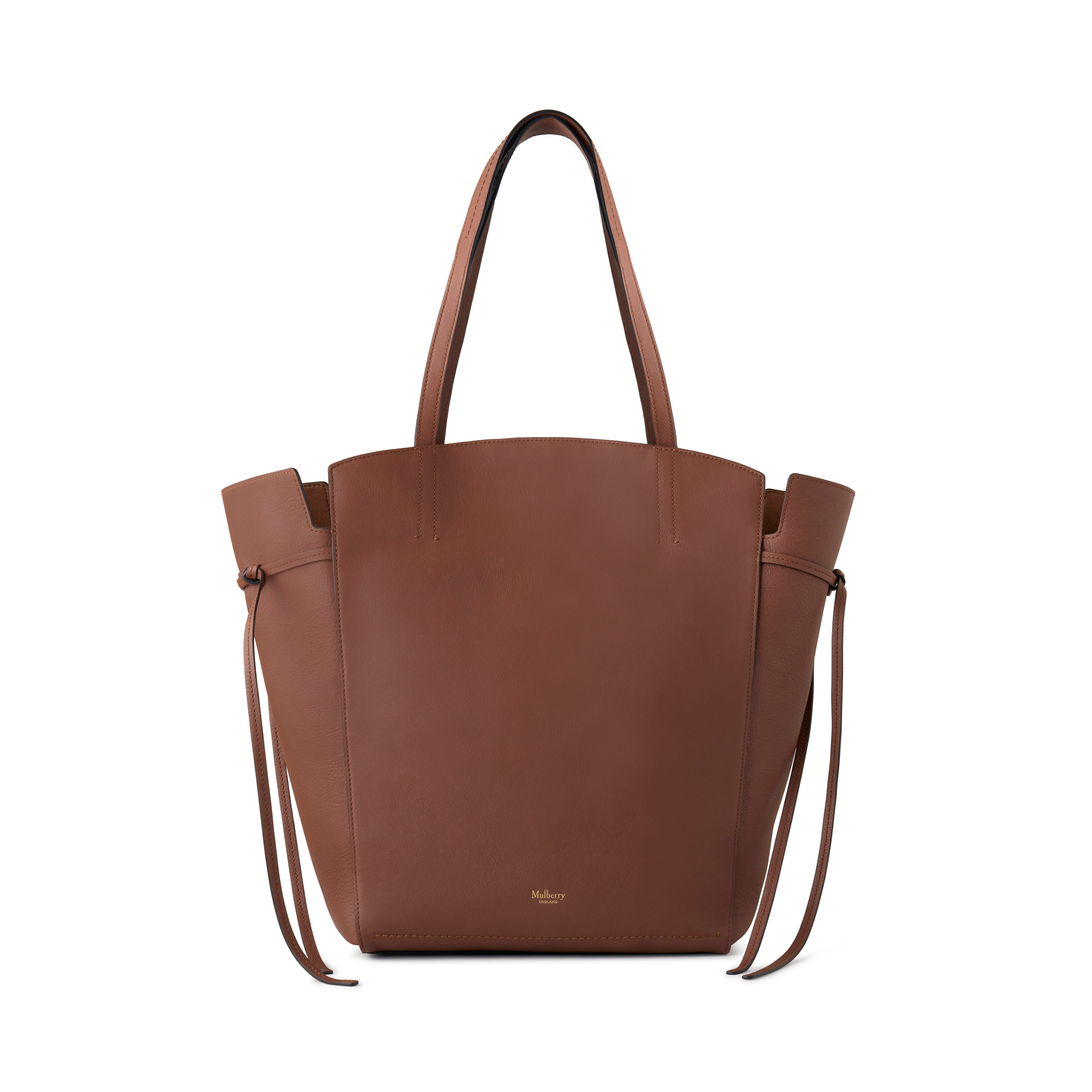Mulberry Clovelly Calfskin Leather Tote In Bright Oak