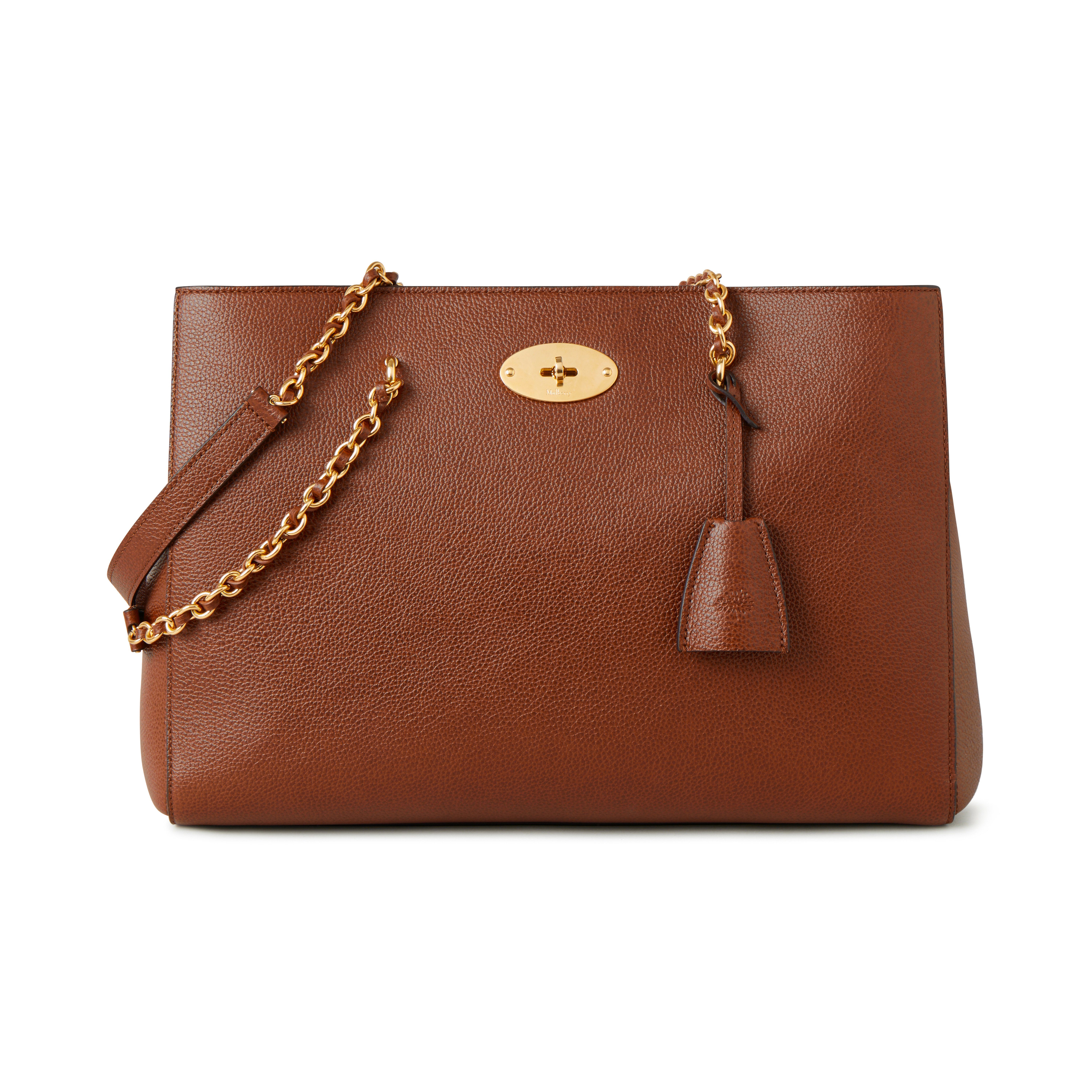 Mulberry Lily Chain Tote In Brown