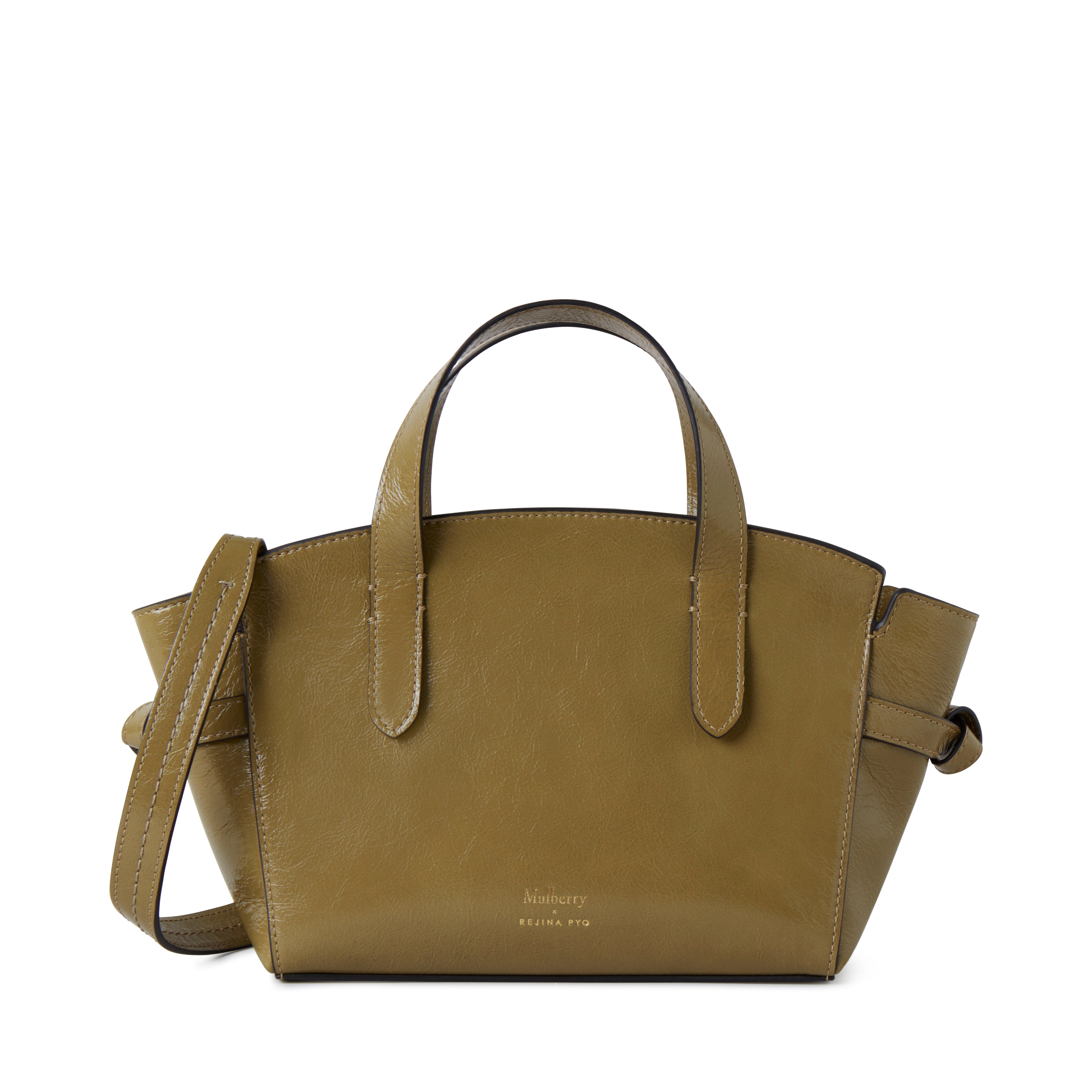 Mulberry X Rejina Pyo Clovelly Leather Top Handle Bag In Autumn Leaves