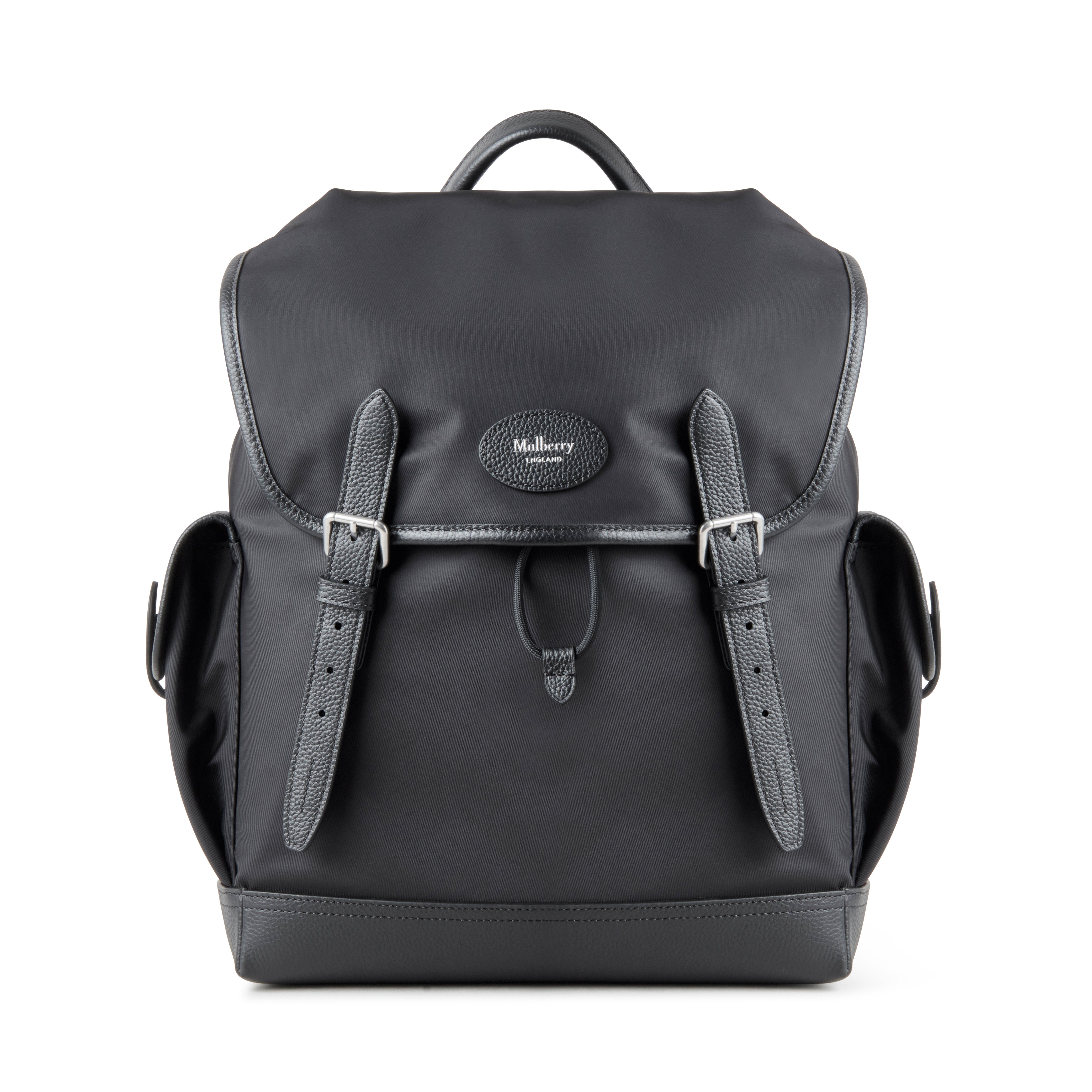 Mulberry Men's Heritage Nylon Backpack Black